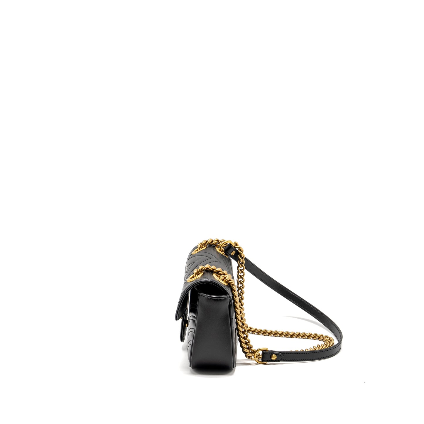 Gucci Mini Marmont Mini Purse Calfskin Black