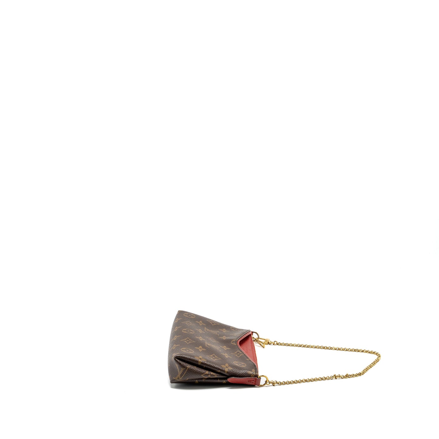 Louis Vuitton Pallas Clutch Monogram 2 Way Mini Purse Monogram Canvas/Leather Cerise