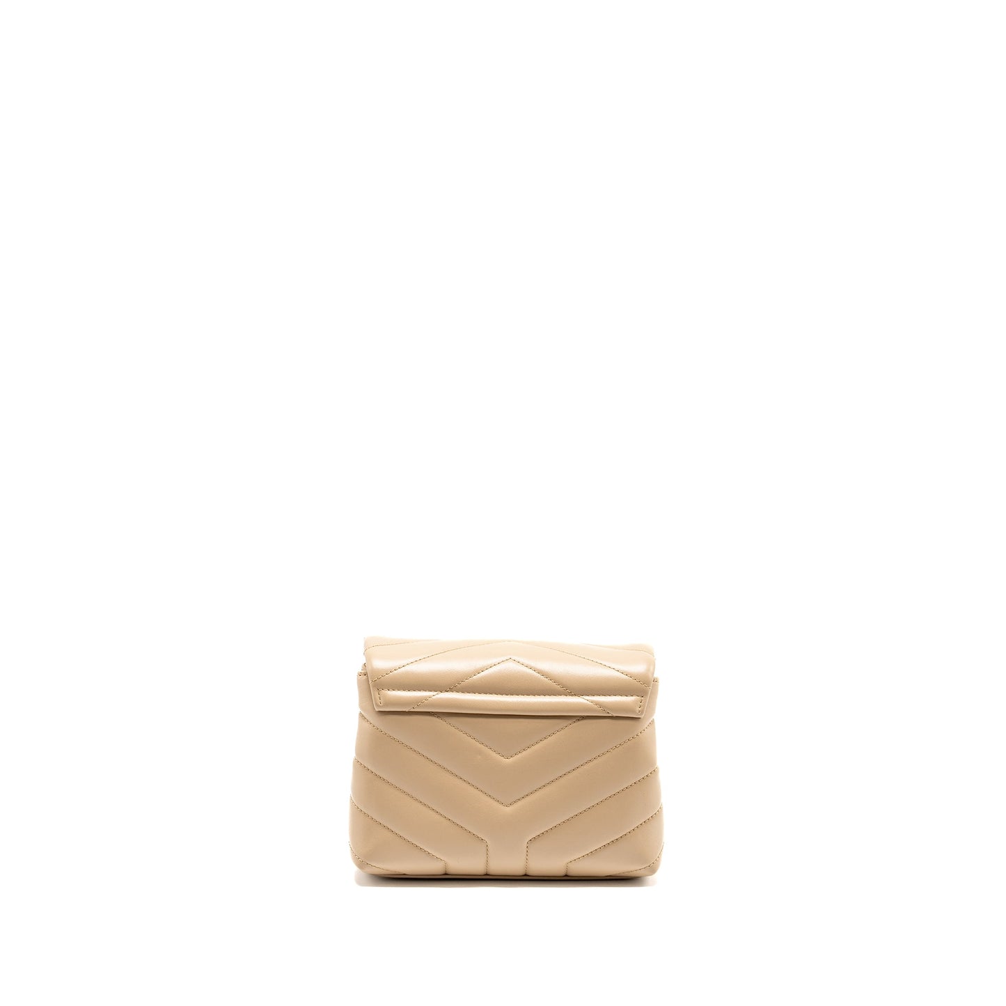 SAINT LAURENT / Toy LouLou Quilted Mini Purse Calfskin Beige