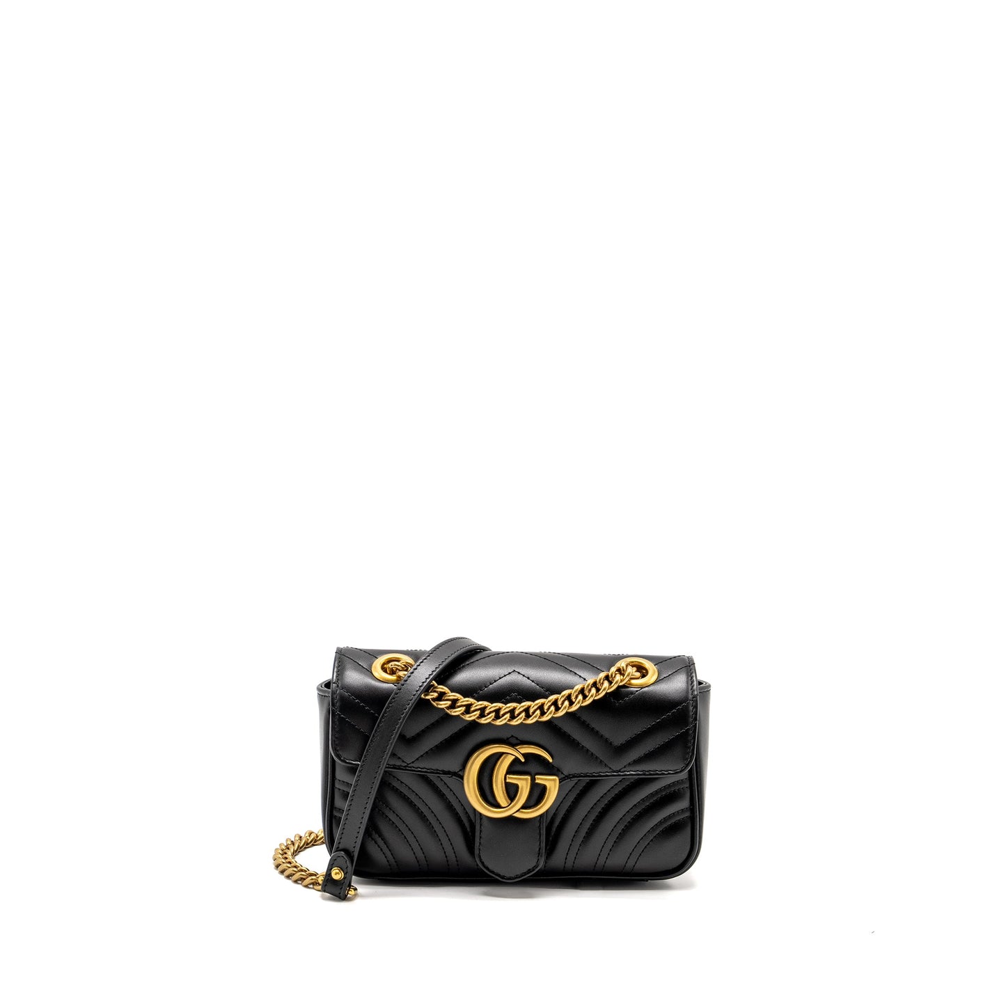 Gucci Mini Marmont Mini Purse Calfskin Black