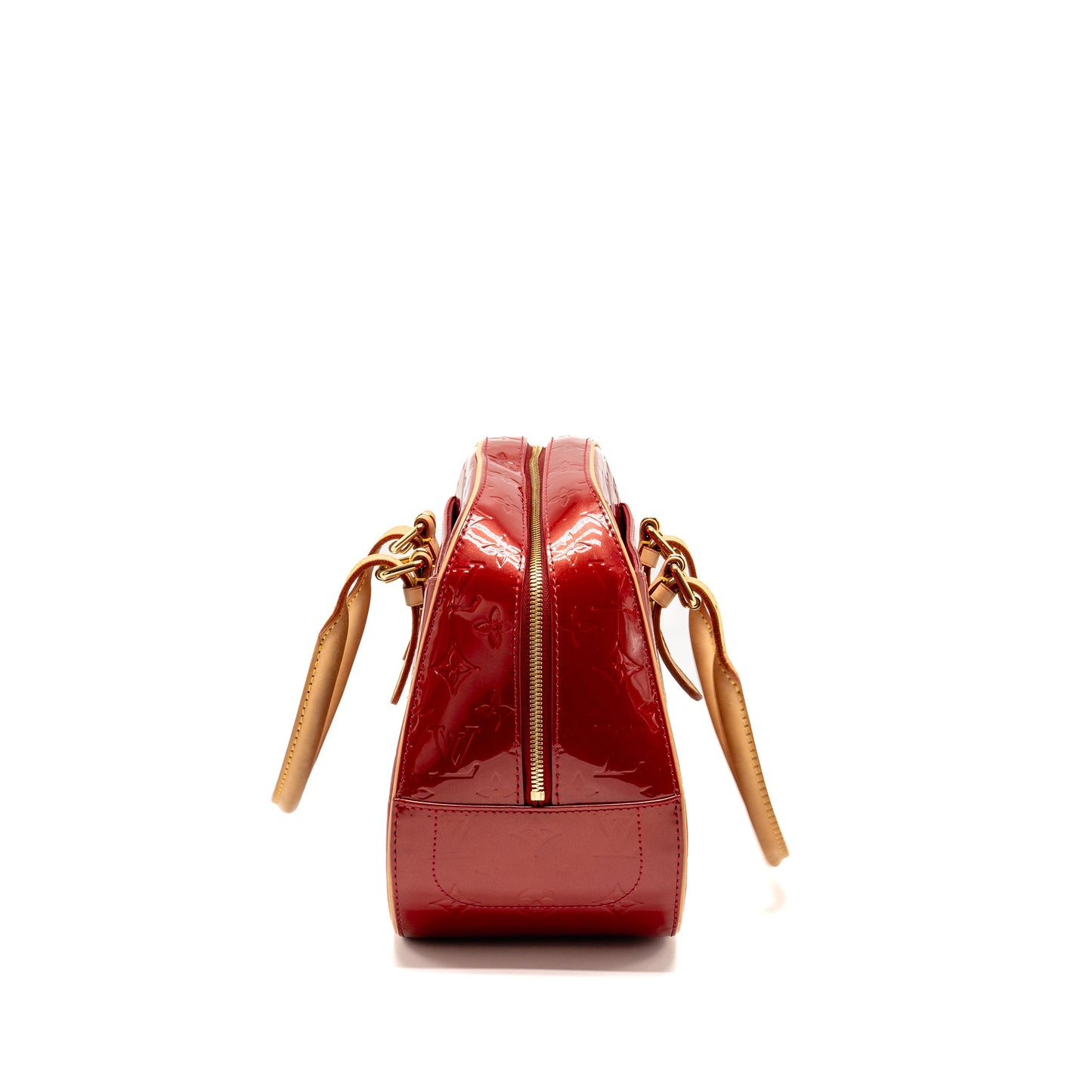 Louis Vuitton Trouville patent leather red