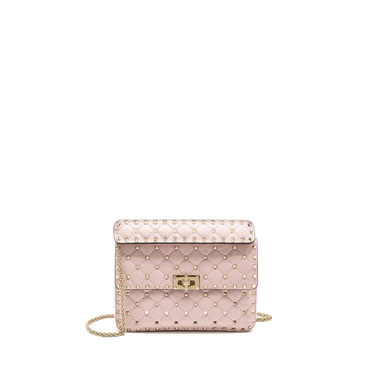 Valentino Garavani Rockstud Spike Mini Purse Leather Pink