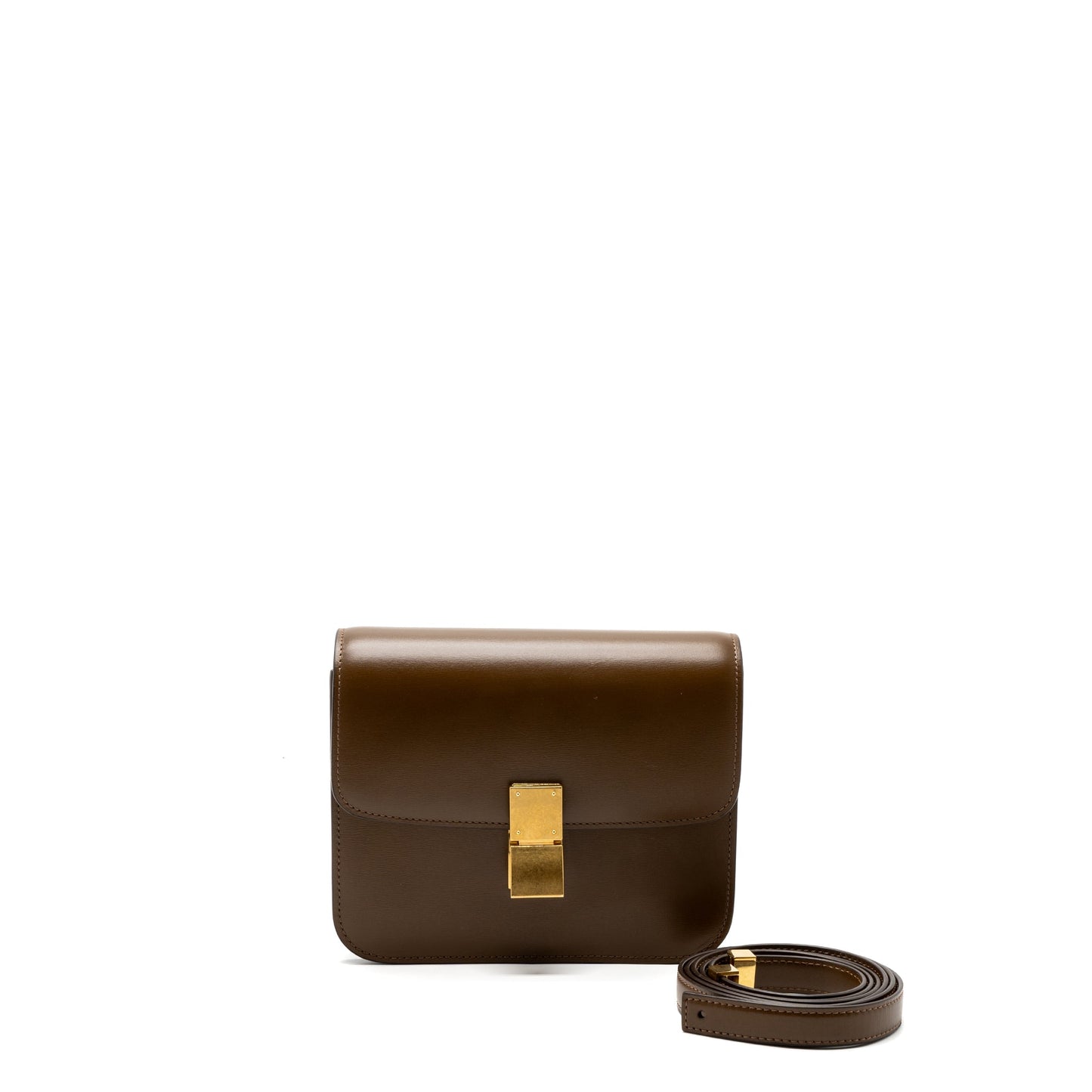 Celine Teen Box Calfskin Camel