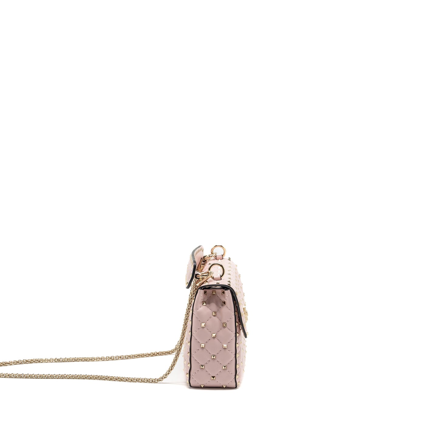 Valentino Garavani Rockstud Spike Mini Purse Leather Pink
