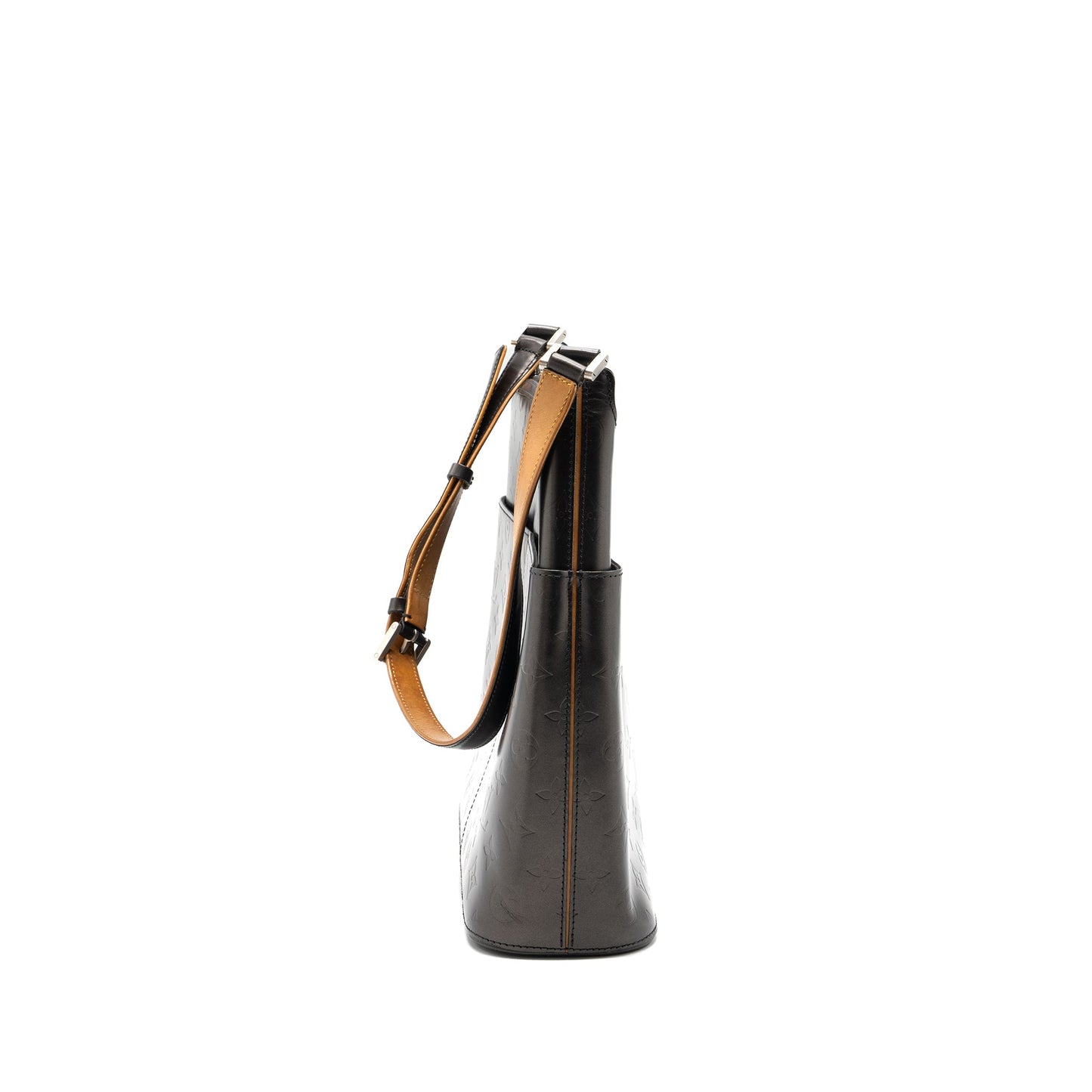 Louis Vuitton messenger Mini Purse leather dark grey