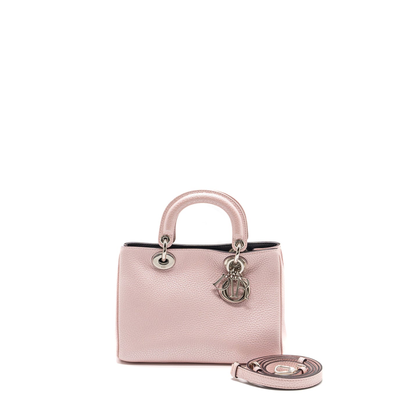 Dior Mini Diorissimo Purse Calfskin Pink