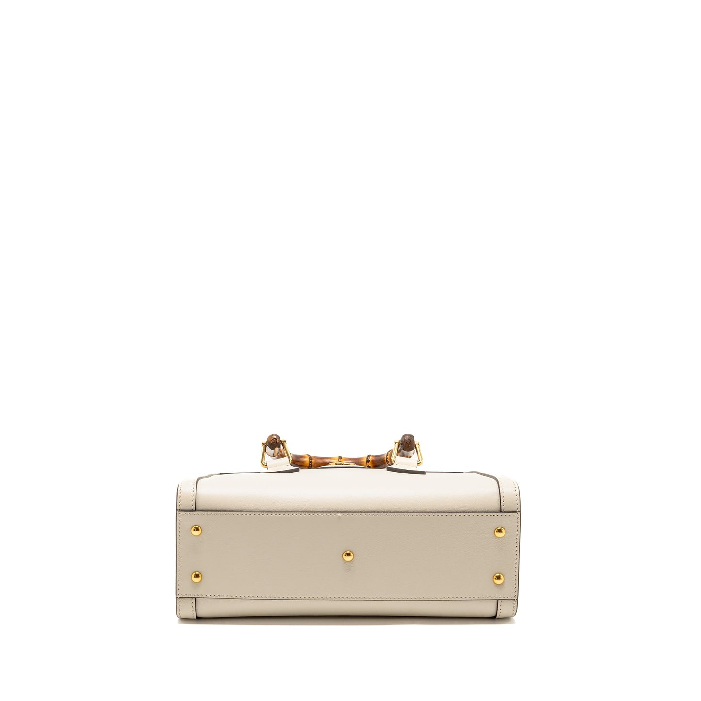 Gucci Small Diana Tote Purse Calfskin White