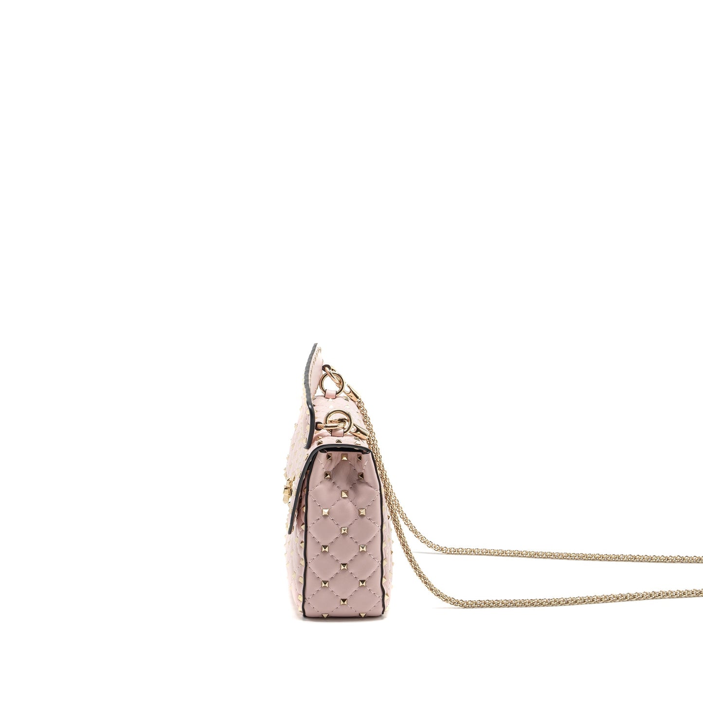Valentino Garavani Rockstud Spike Mini Purse Leather Pink