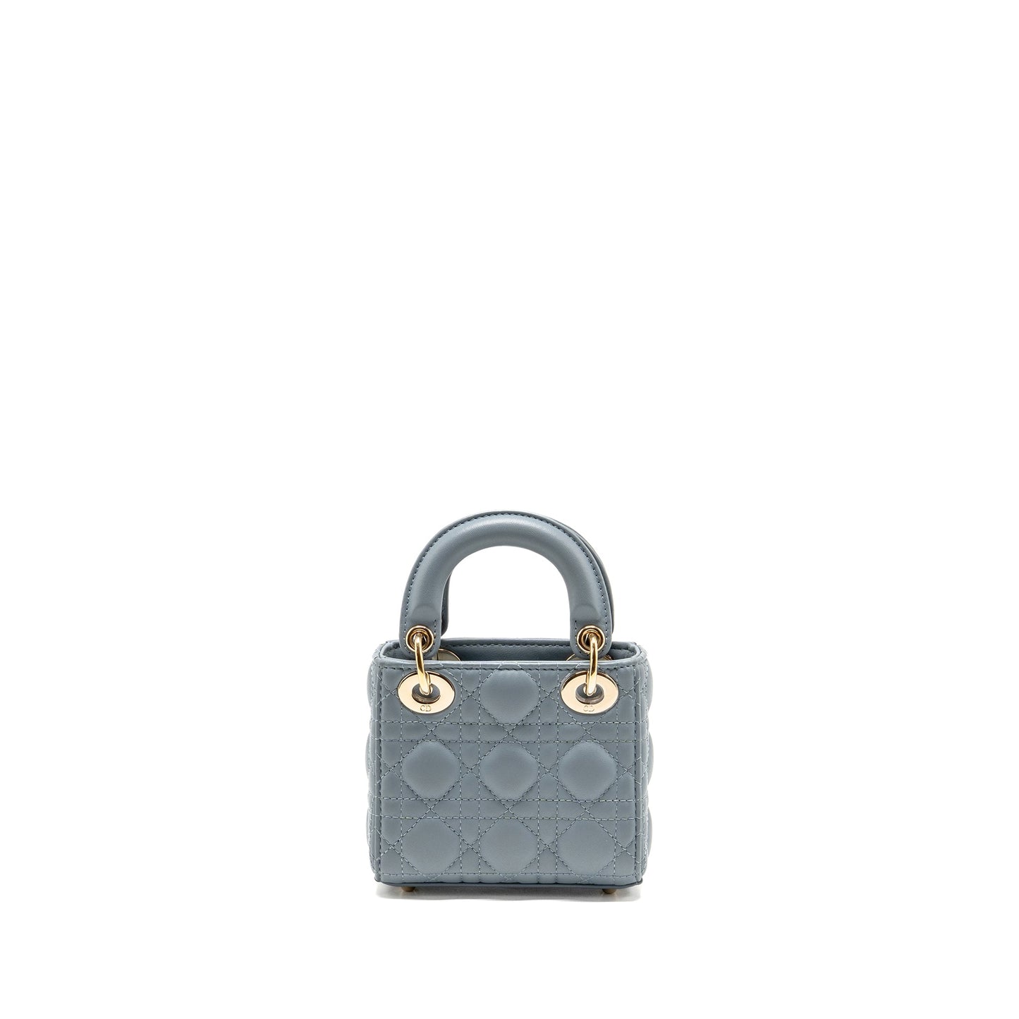 Dior Micro Lady Dior Cannage Lambskin Grey