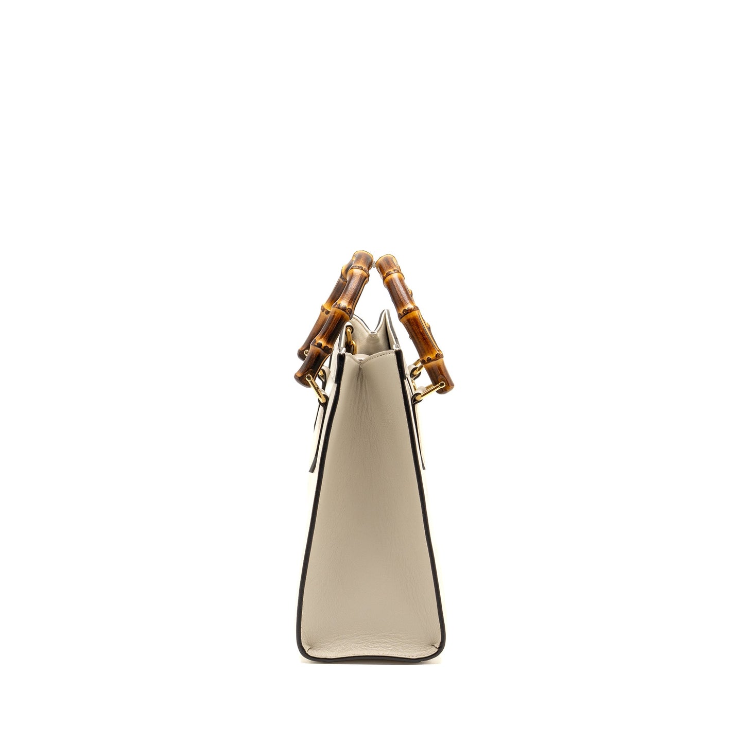 Gucci Small Diana Tote Purse Calfskin White