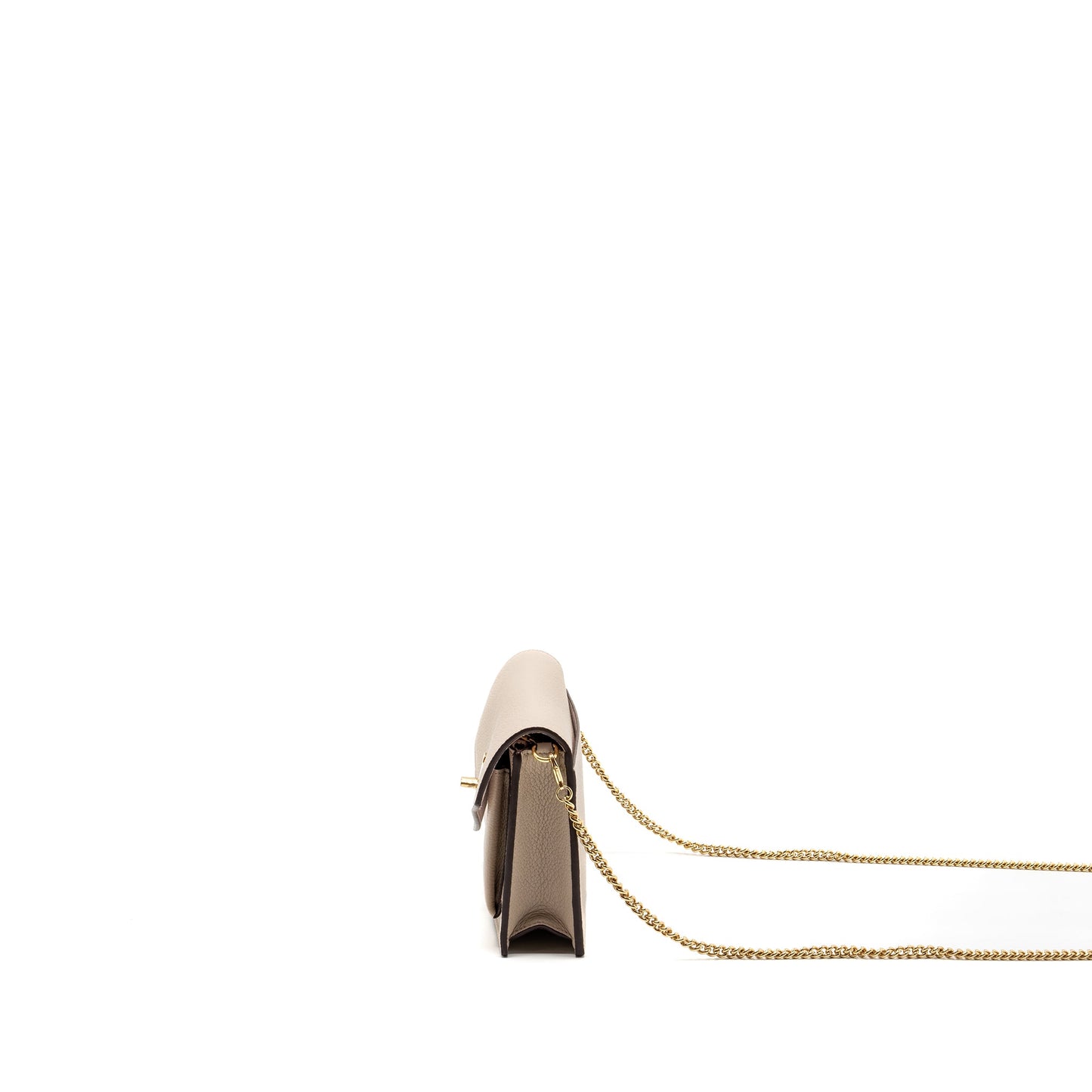 Louis Vuitton Mylockme Chain Pochette Calfskin Greige Beige