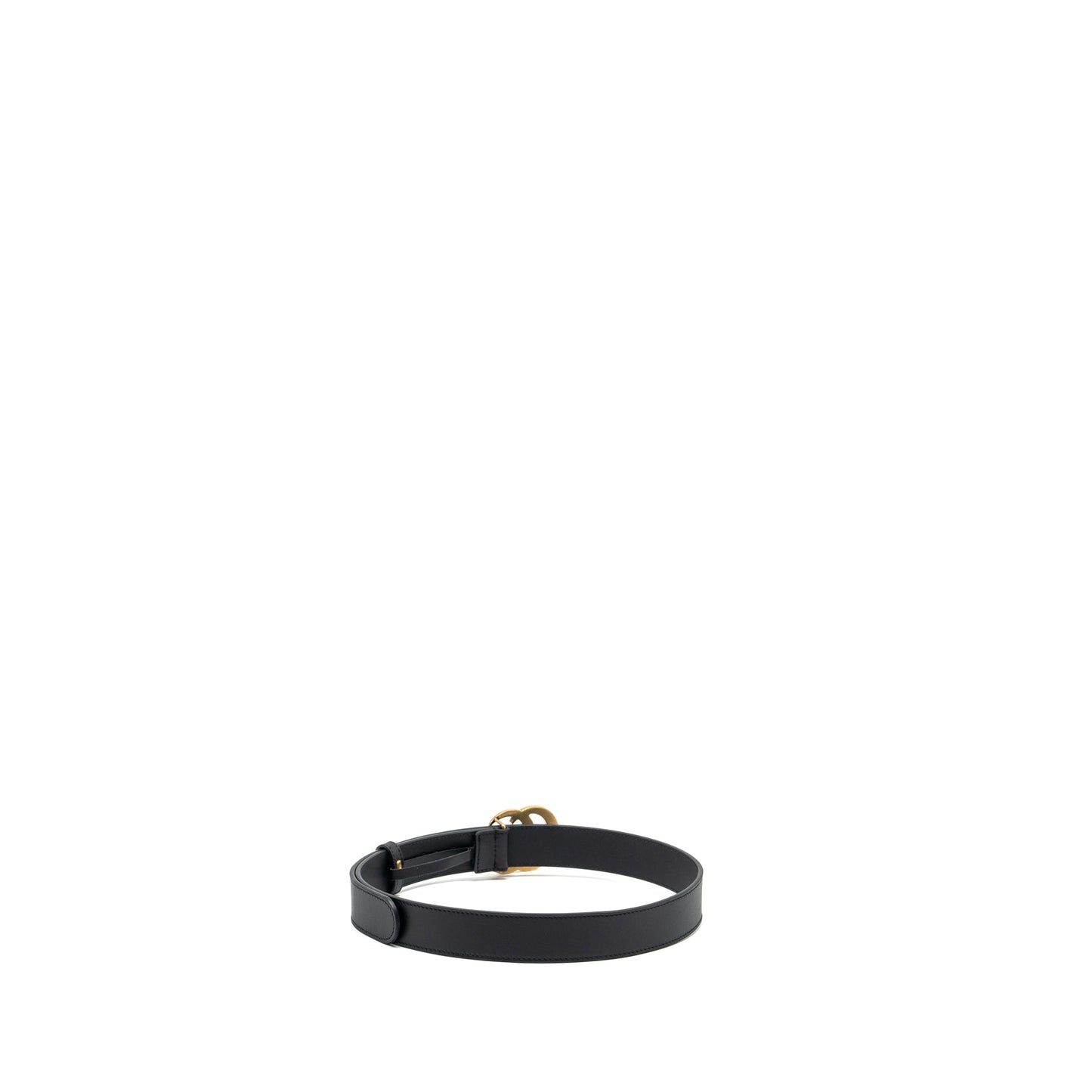 Gucci size 75 marmont thin belt black