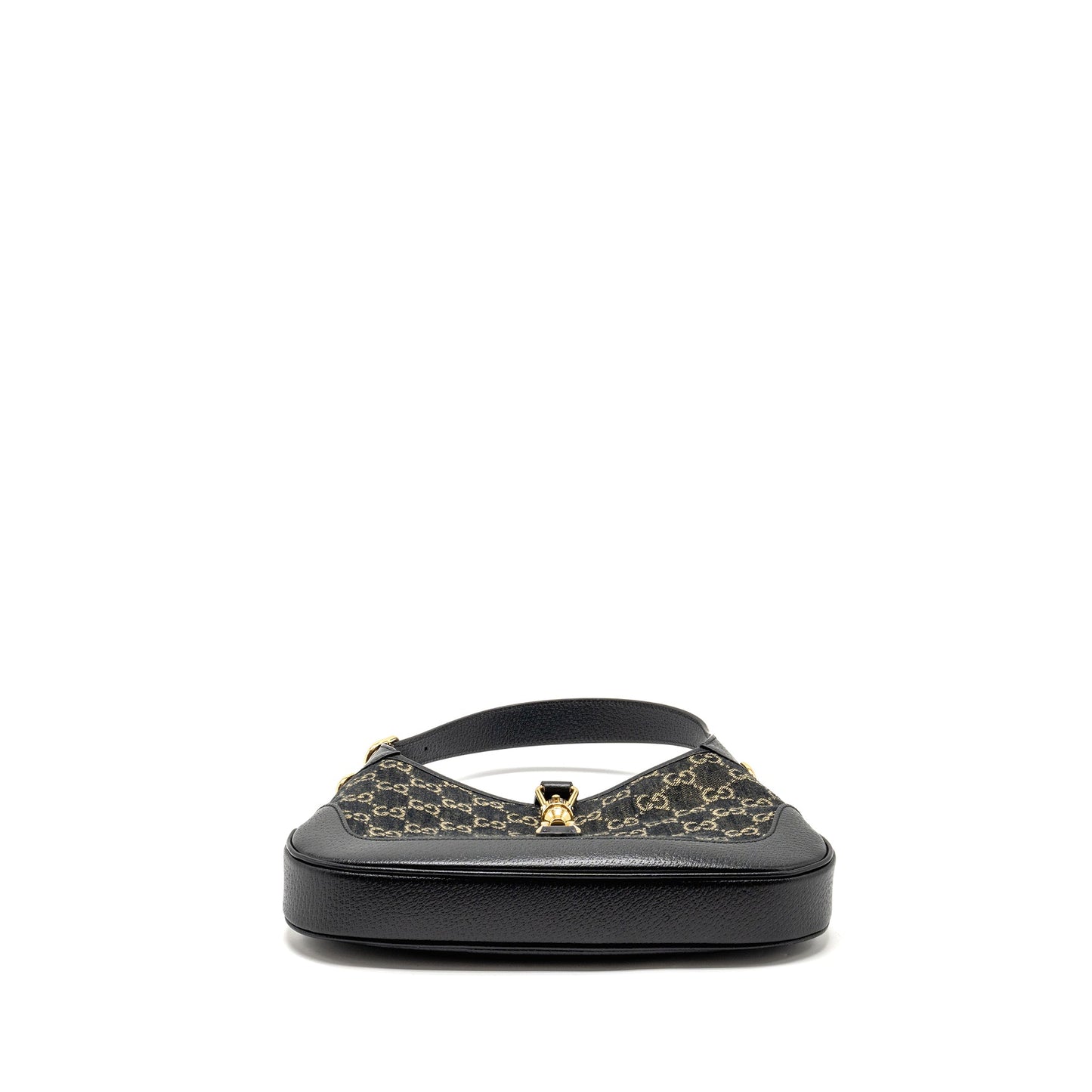 Gucci Jackie 1961 Small Mini Purse Denim/Leather Black
