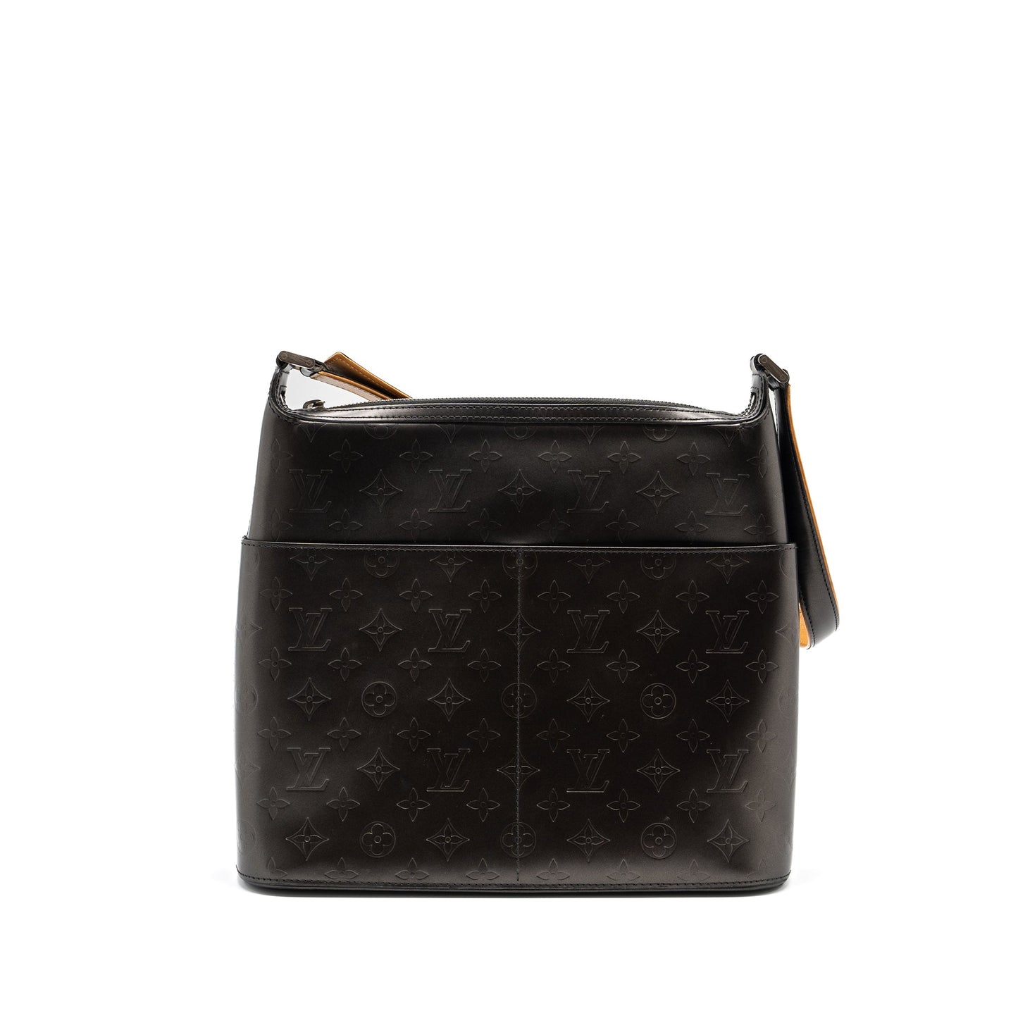 Louis Vuitton messenger Mini Purse leather dark grey