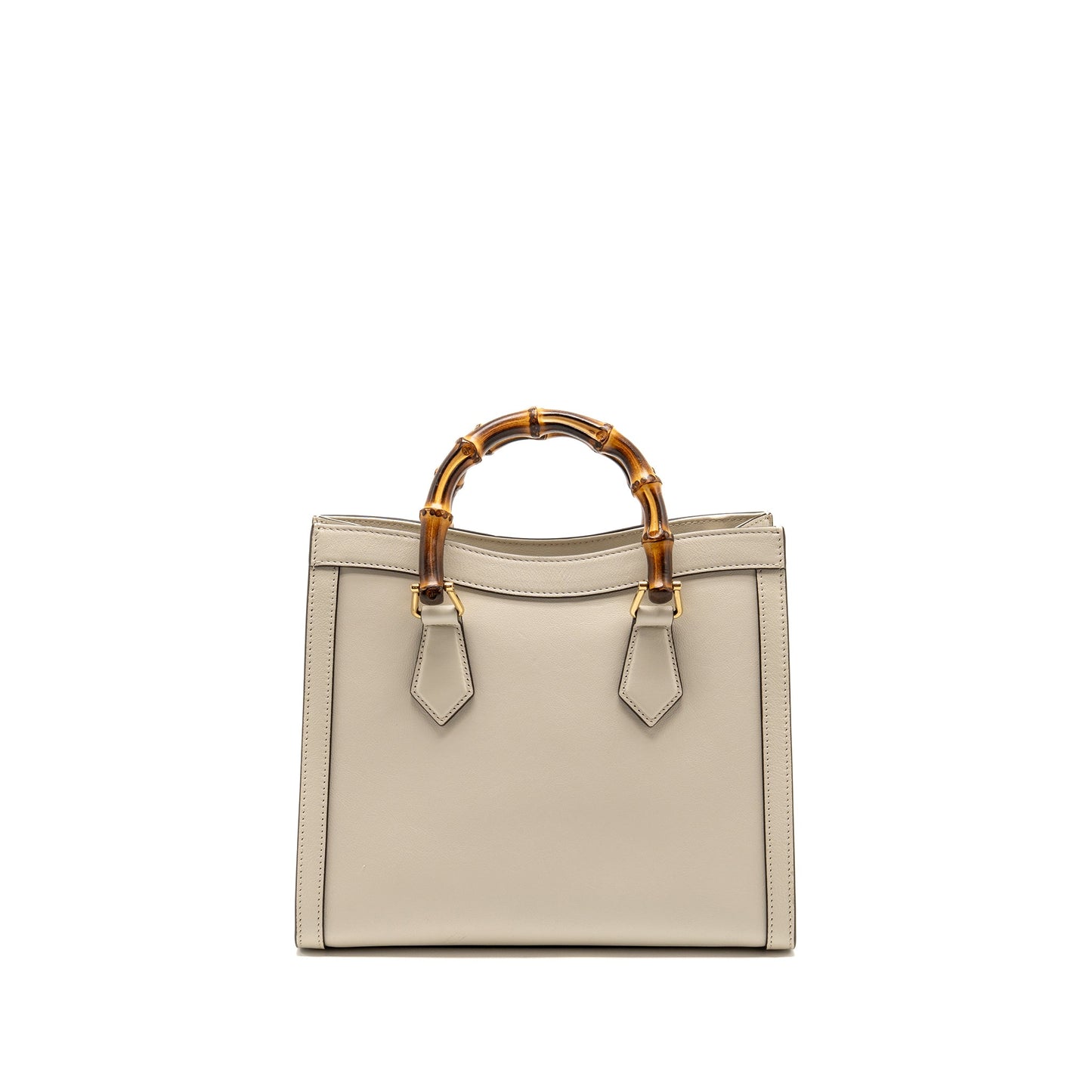 Gucci Small Diana Tote Purse Calfskin White