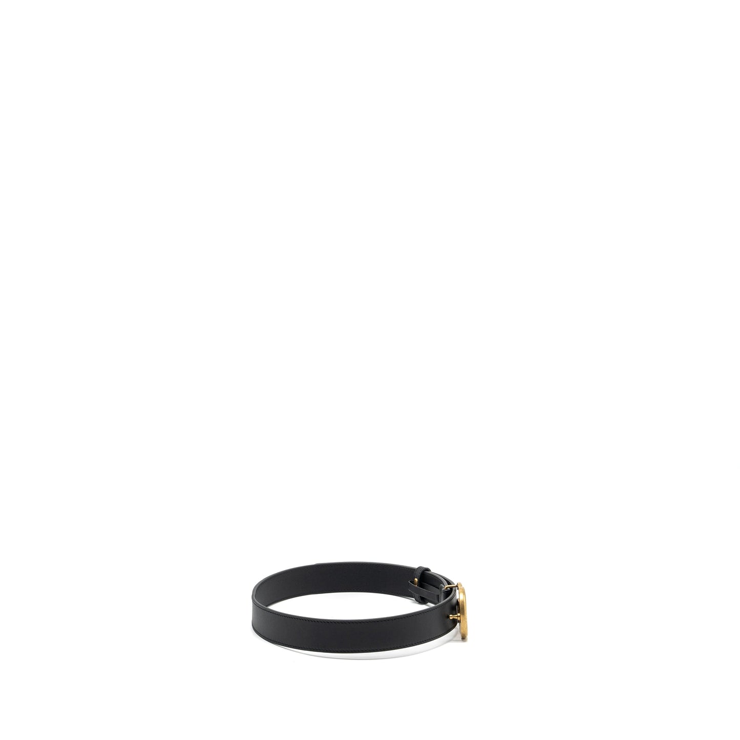 Gucci size 75 marmont thin belt black