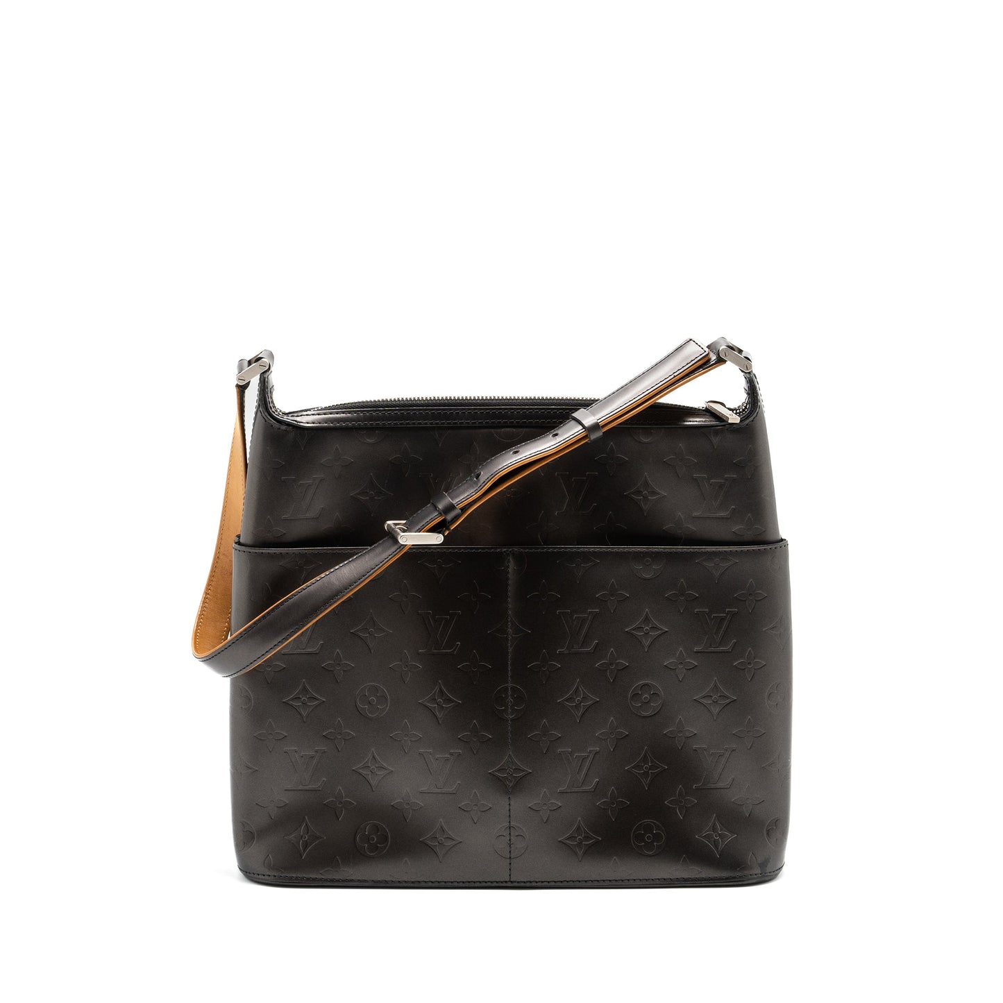 Louis Vuitton messenger Mini Purse leather dark grey