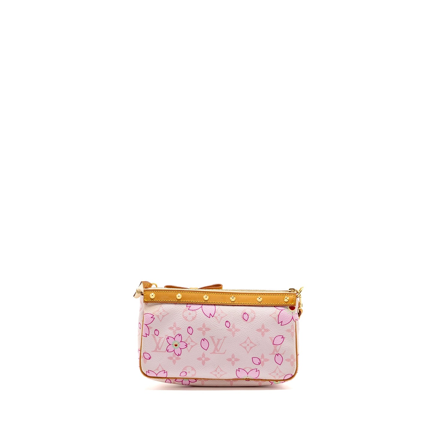 Louis Vuitton pochette accessories Murakami cherry blossom Pink