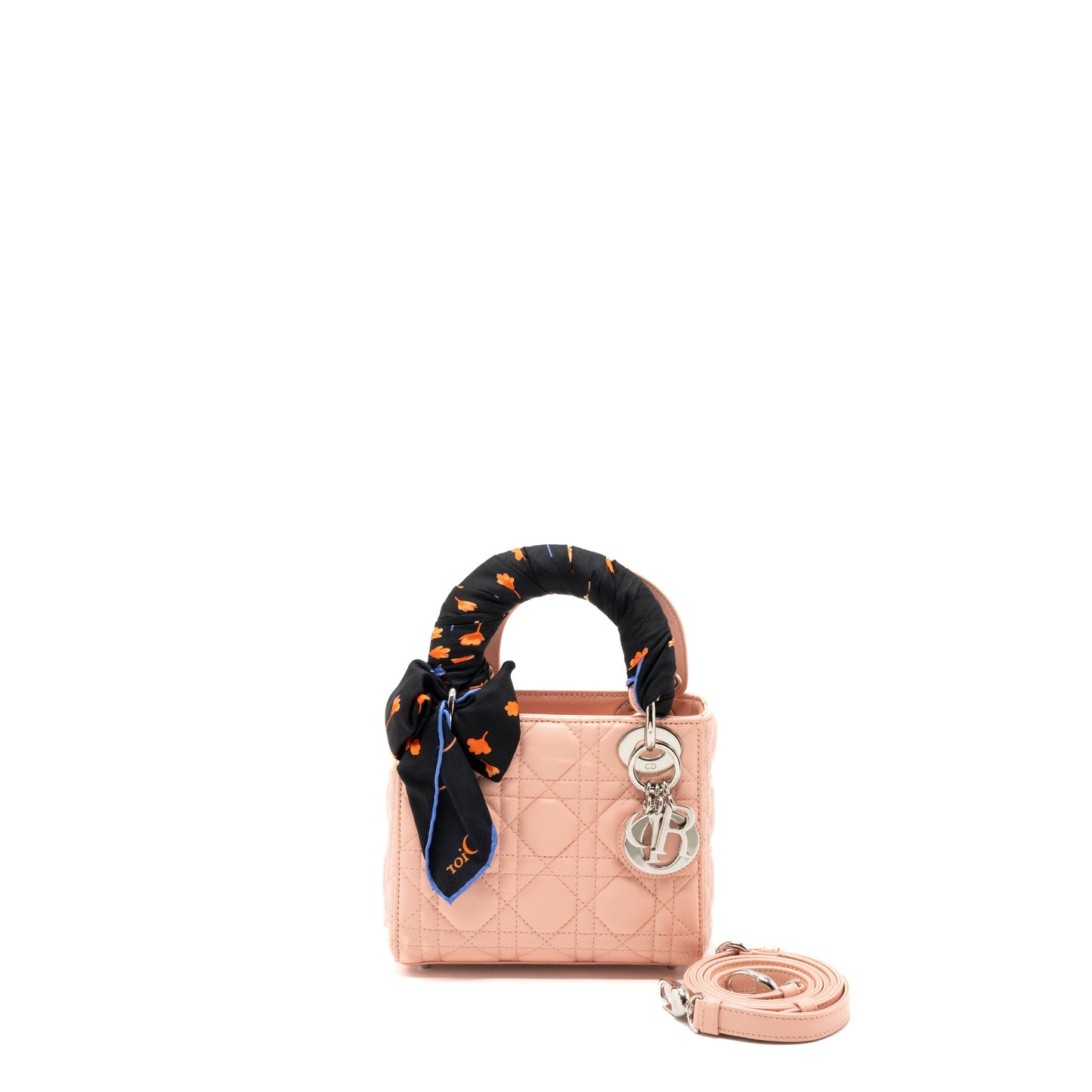 Dior mini lady dior lambskin light pink