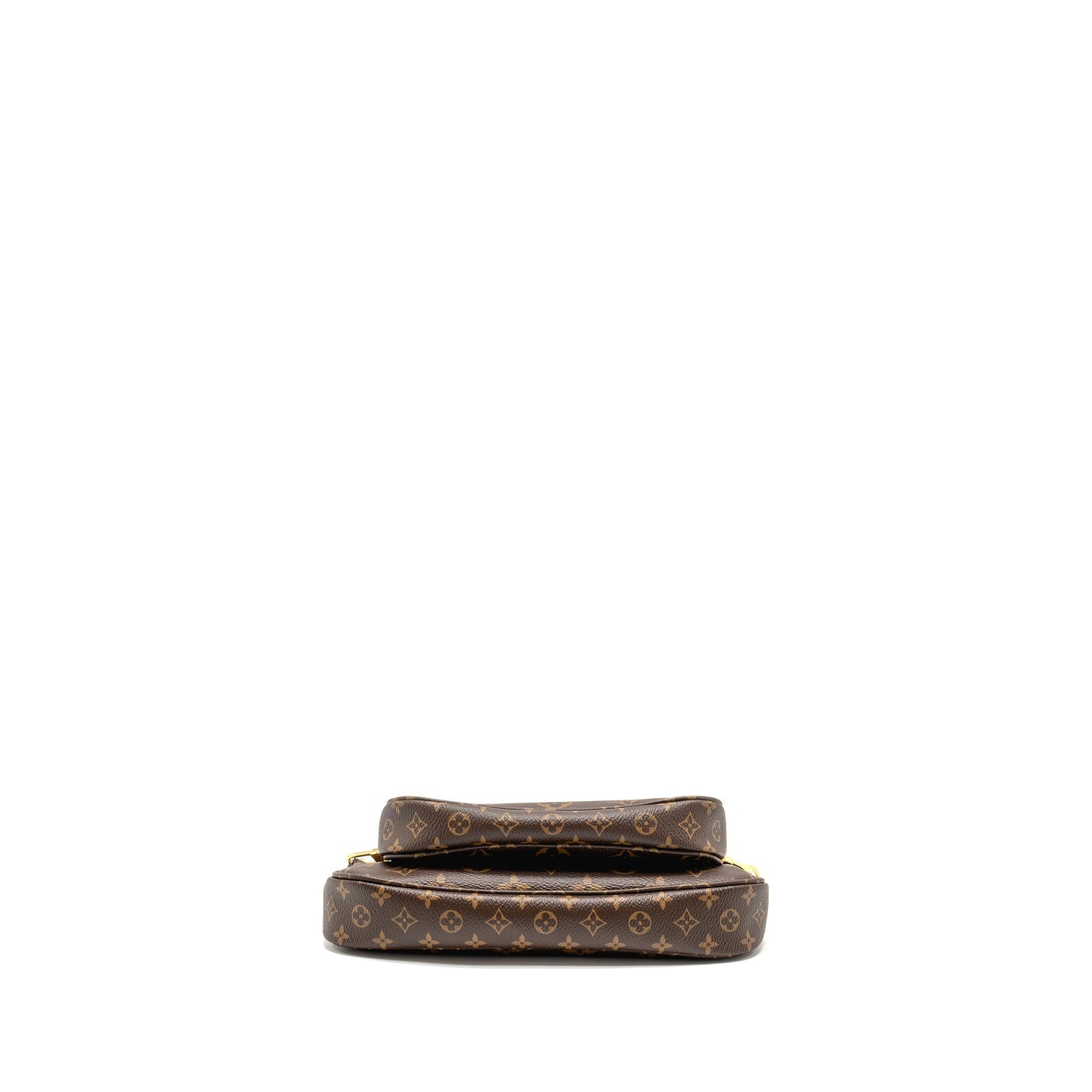 LOUIS VUITTON Multi Pochette Accessories Khaki Strap Monogram Canvas
