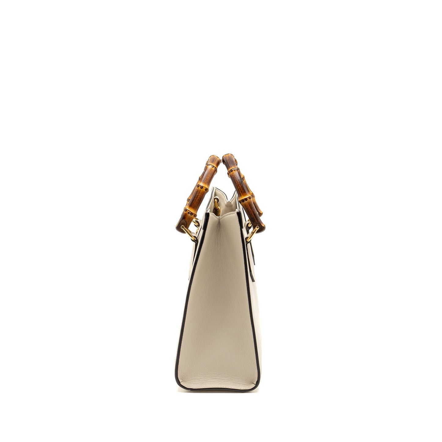 Gucci Small Diana Tote Purse Calfskin White