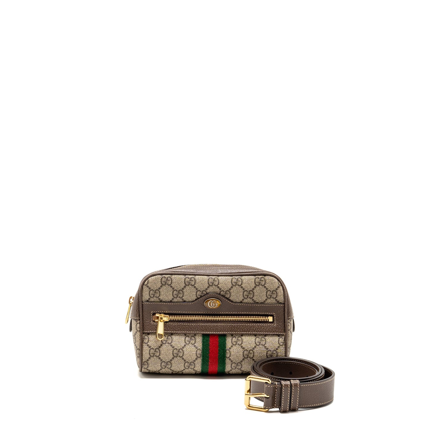Gucci Size 85 Ophidia Small Belt Purse Supreme Canvas
