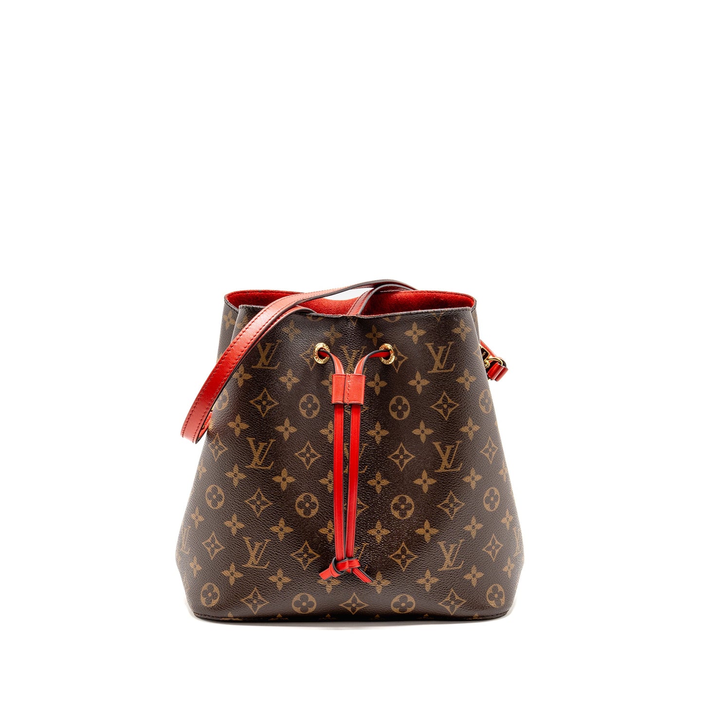 LOUIS VUITTON Neo Noe Monogram Canvas Red