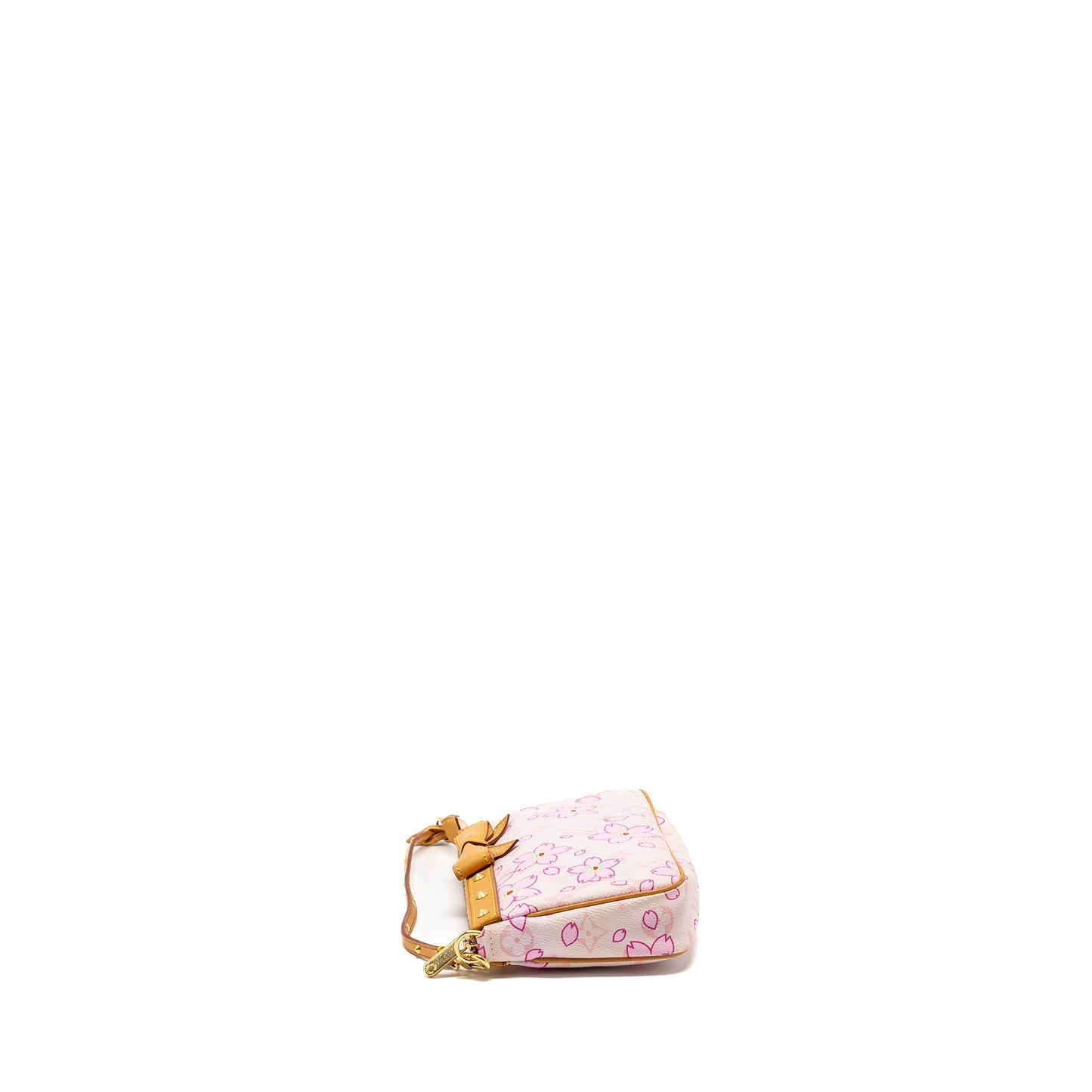 Louis Vuitton pochette accessories Murakami cherry blossom Pink