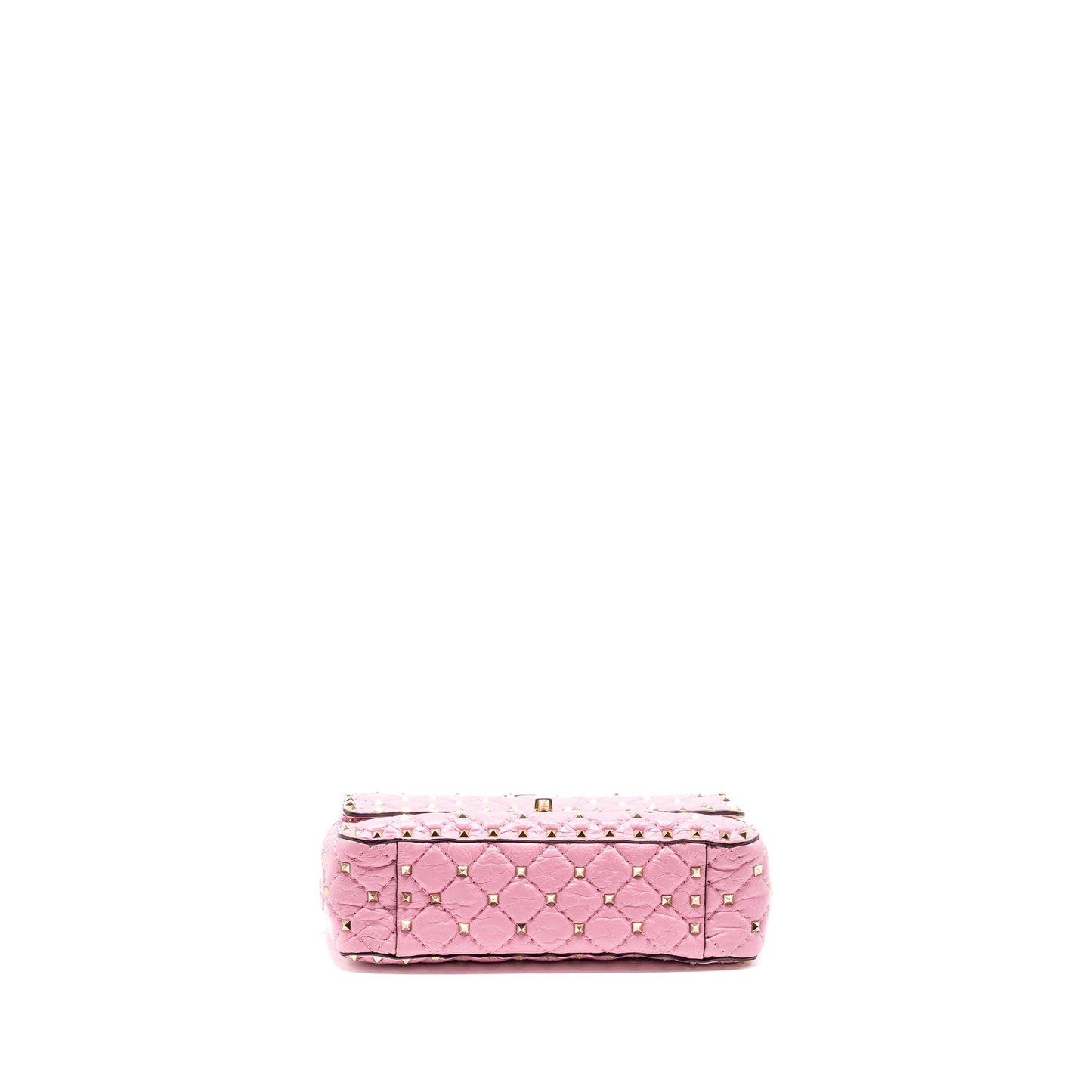 Valentino Medium Rockstud Spike Purse leather Pink