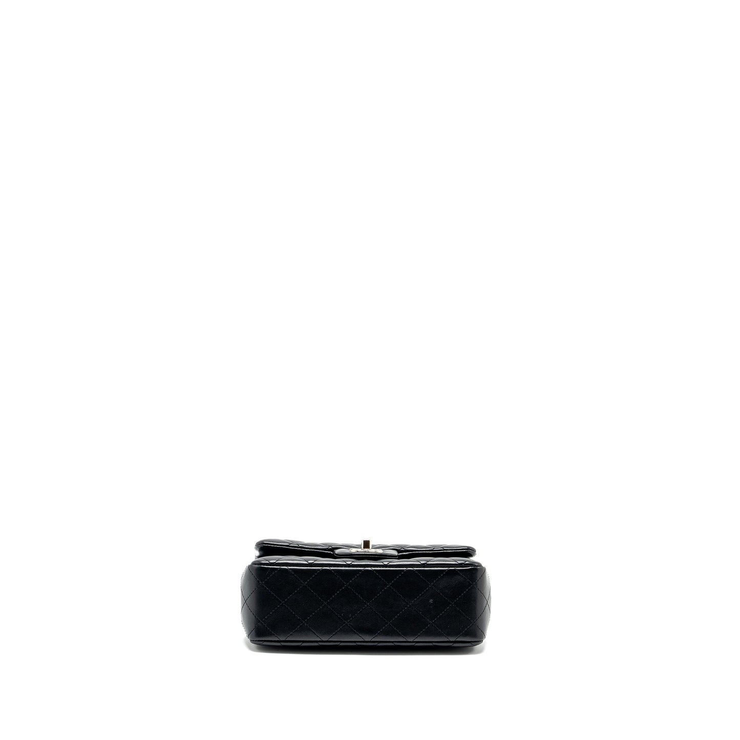 Chanel Mini Rectangular flap bag lambskin black SHW