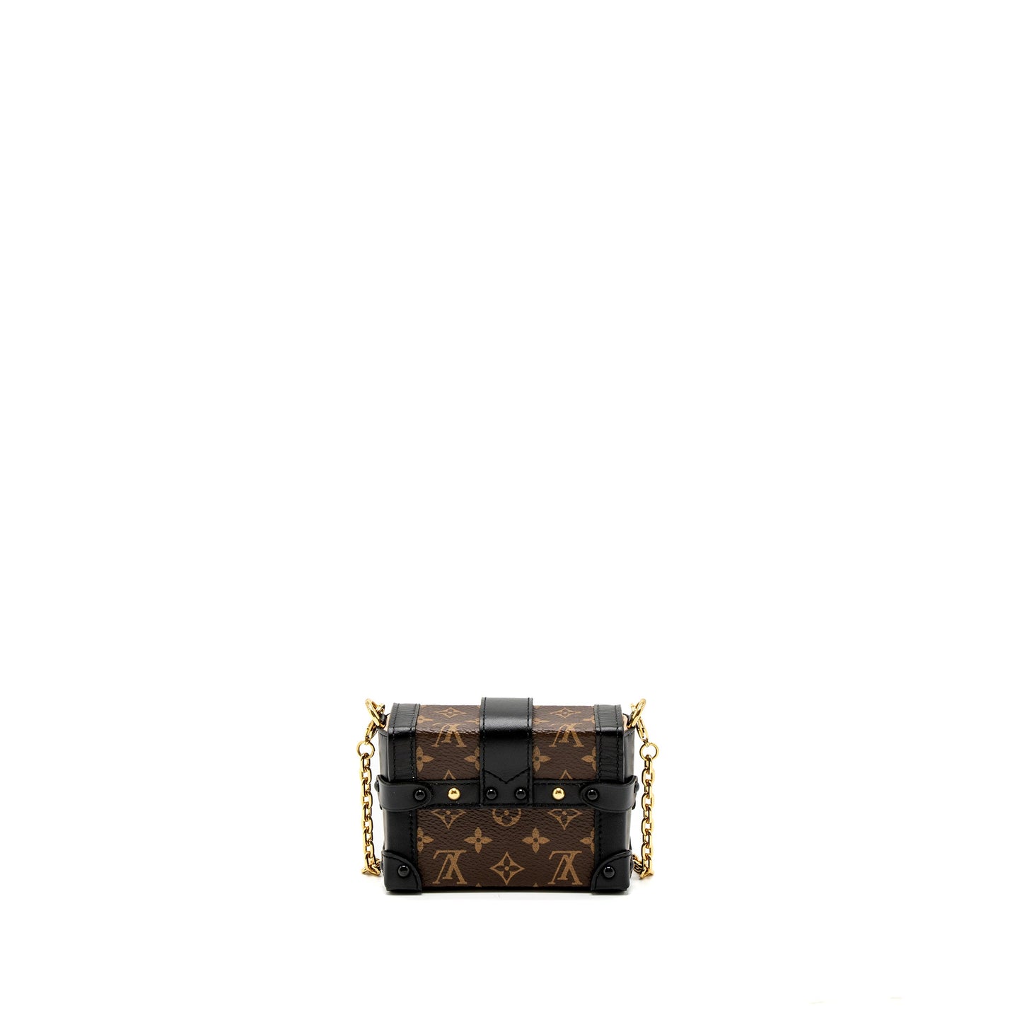 Louis Vuitton Petite Malle Necklace/Mini Chain Purse Monogram Canvas