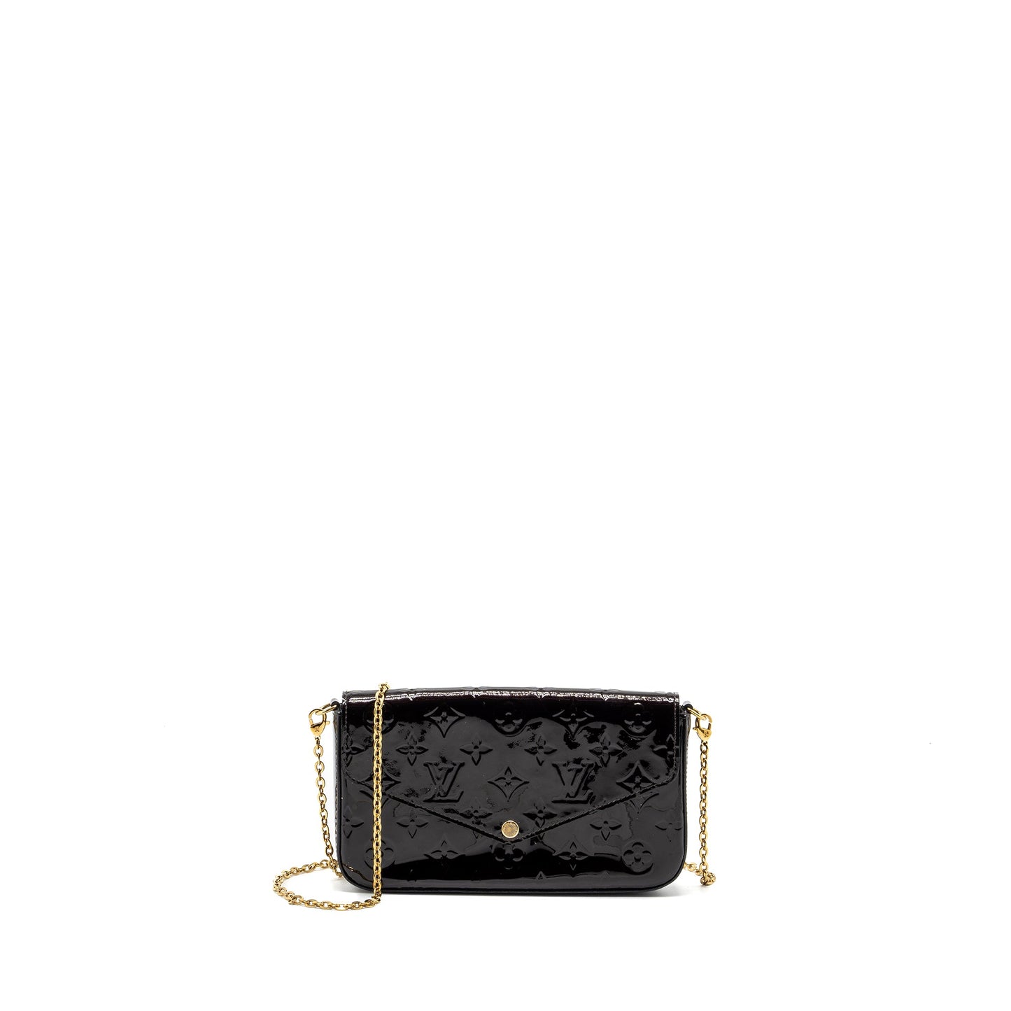 Louis Vuitton Felicie Pochette Monogram Patent Amatante