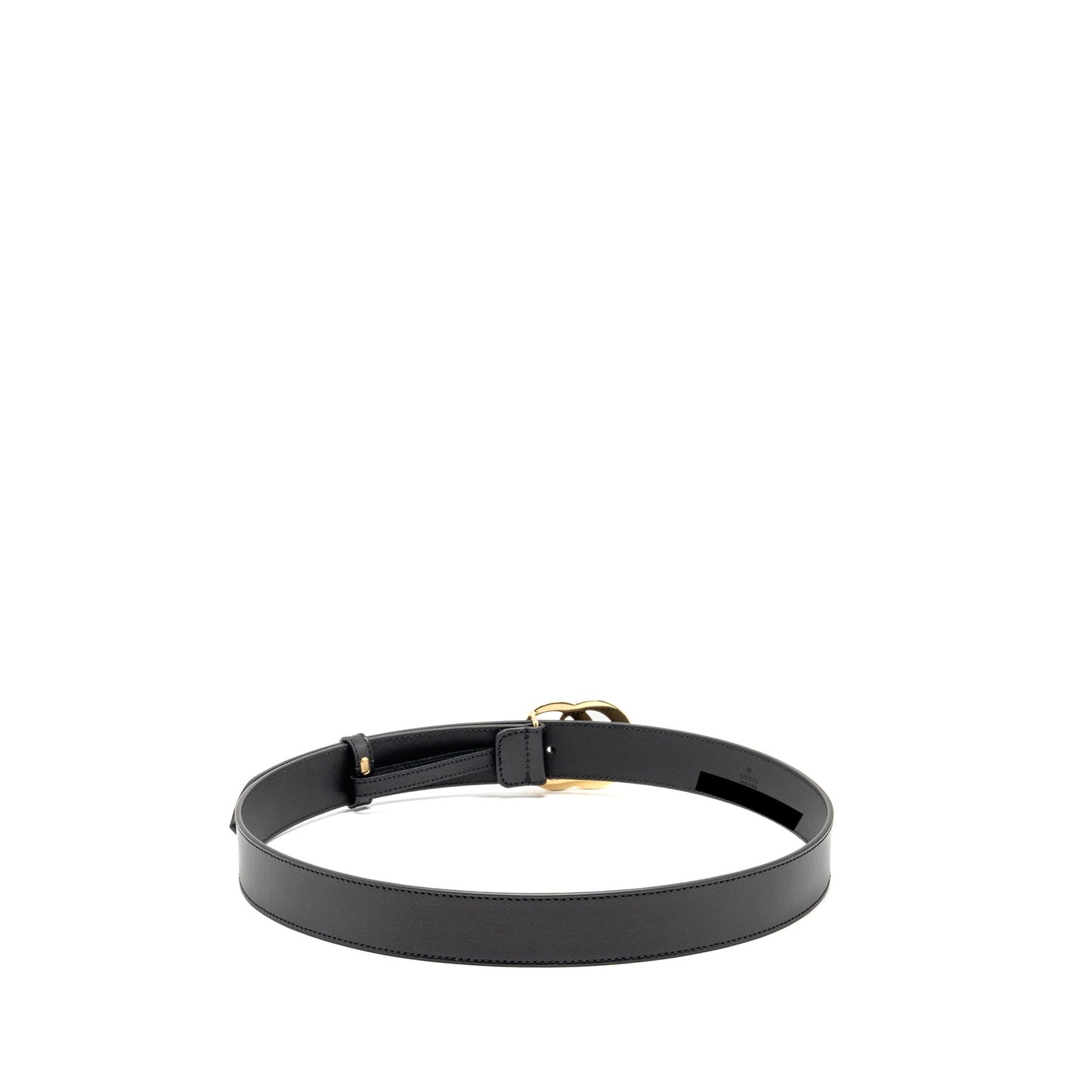 Gucci Size 90 Marmont Thin Belt Leather Black