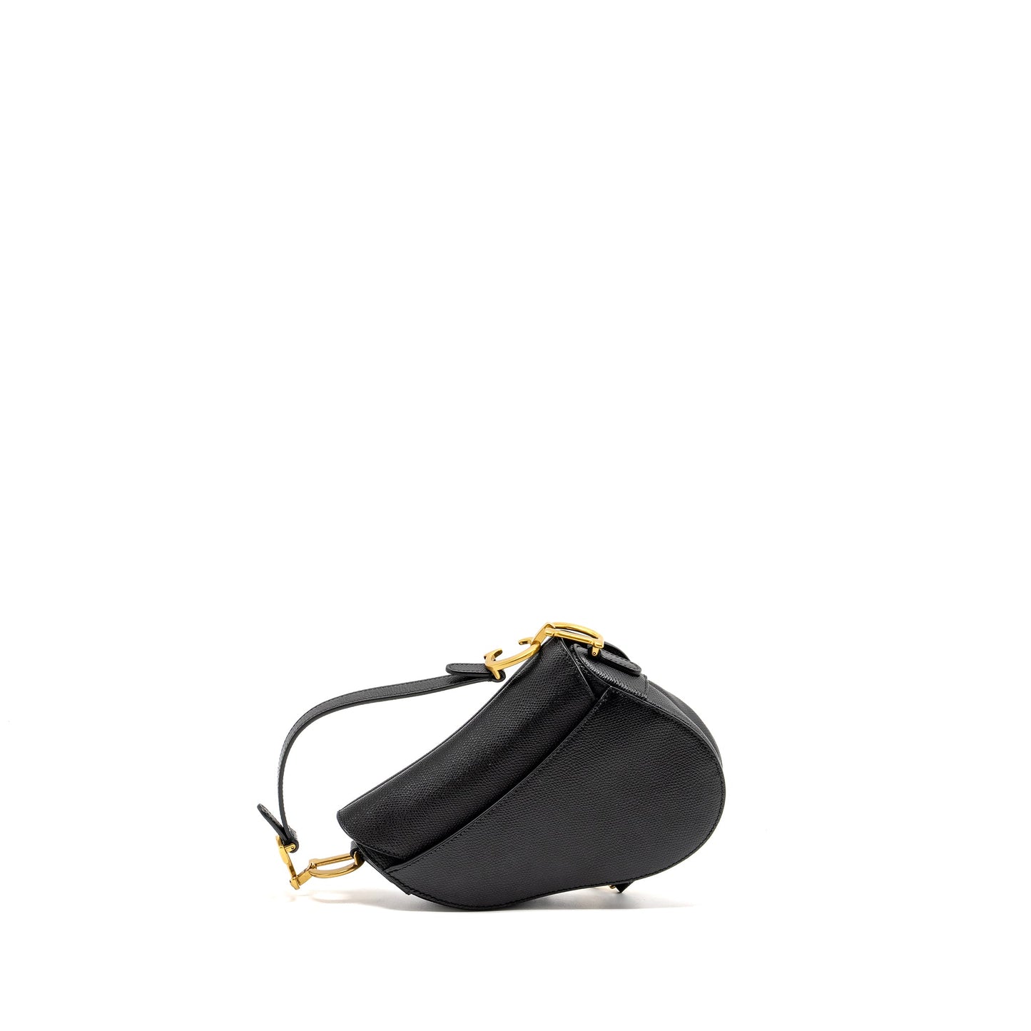 Dior Mini Saddle Purse Calfskin Black