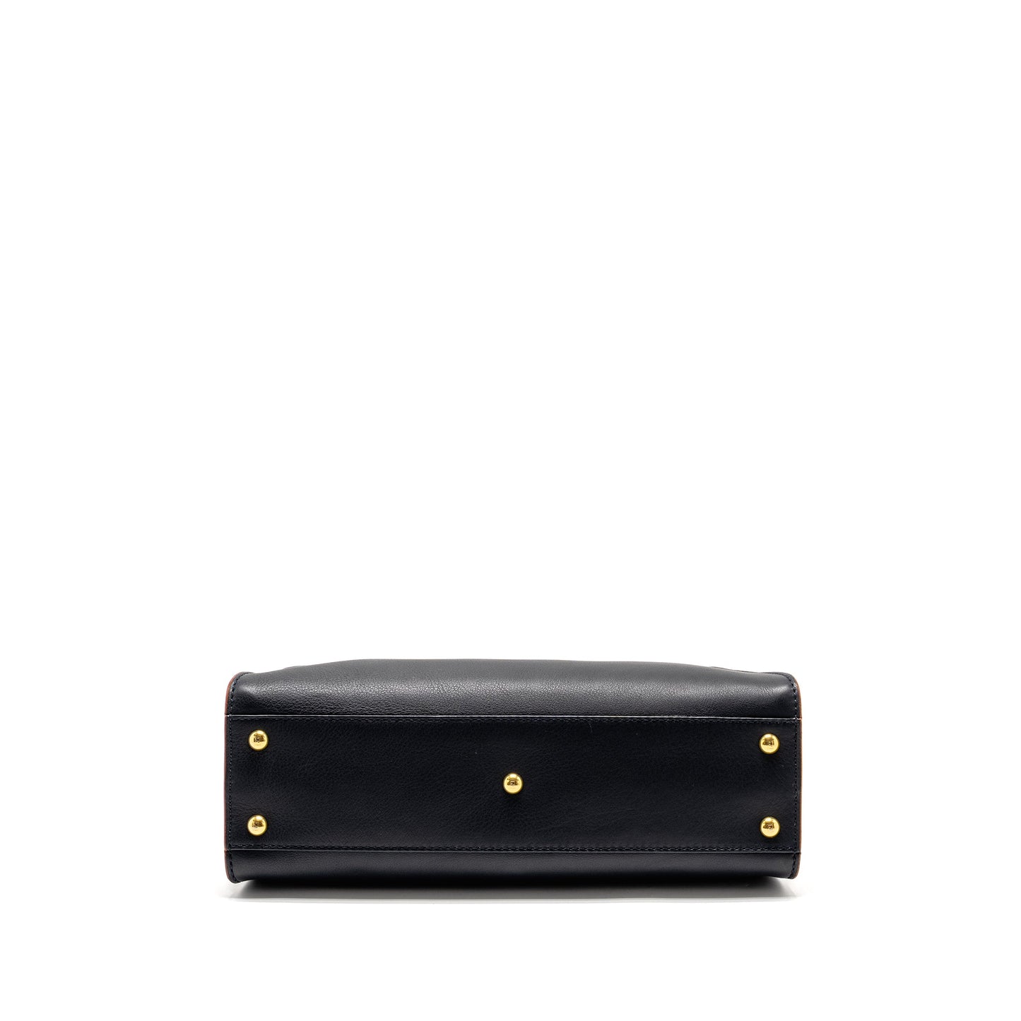 Fendi Medium Peekaboo Calfskin Dark Blue/Red