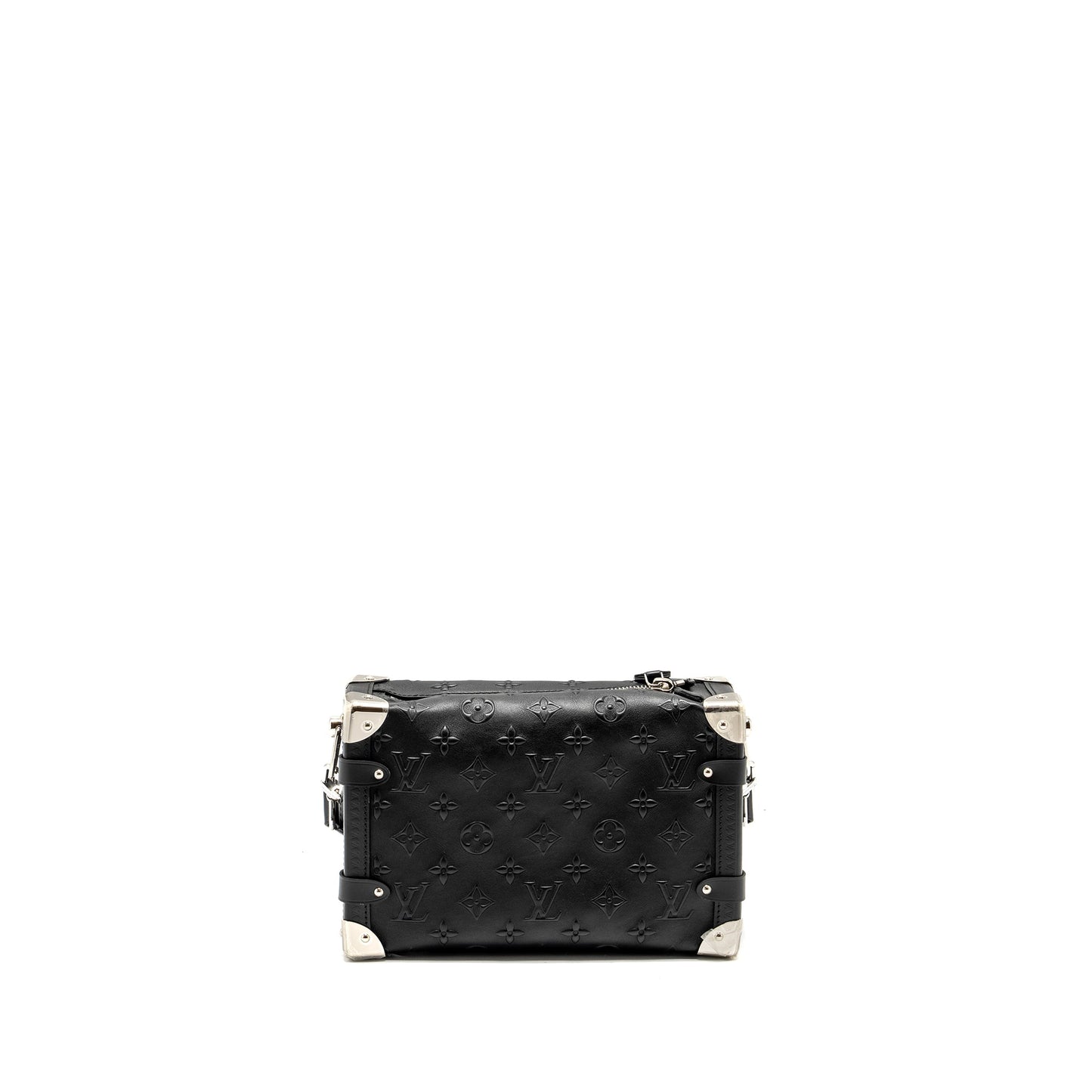 Louis Vuitton Side Trunk Monogram Debossed Calfskin Black