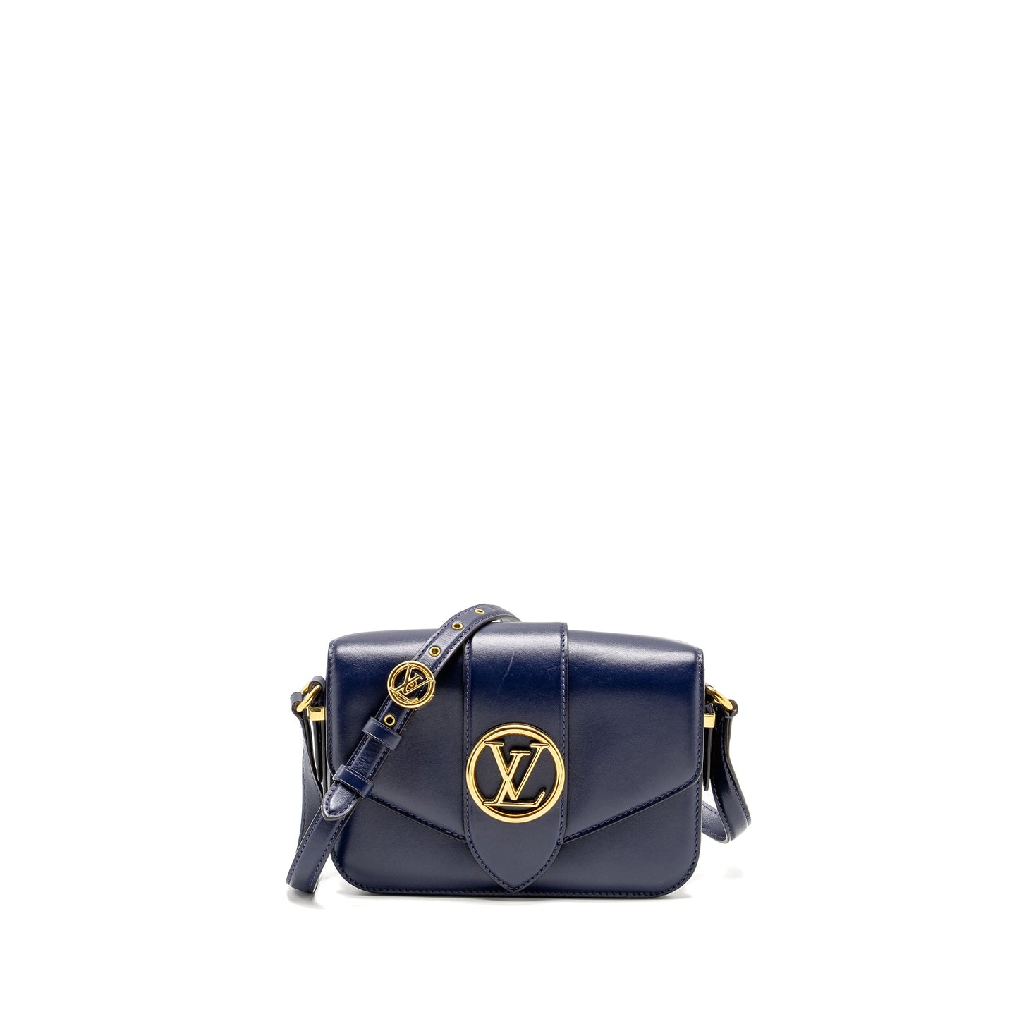 Louis Vuitton Pont 9 Calfskin Dark Blue