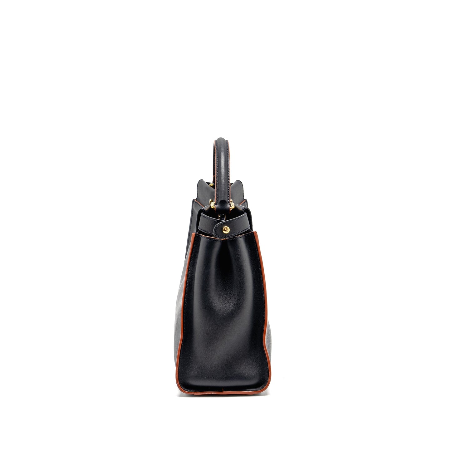 Fendi Medium Peekaboo Calfskin Dark Blue/Red