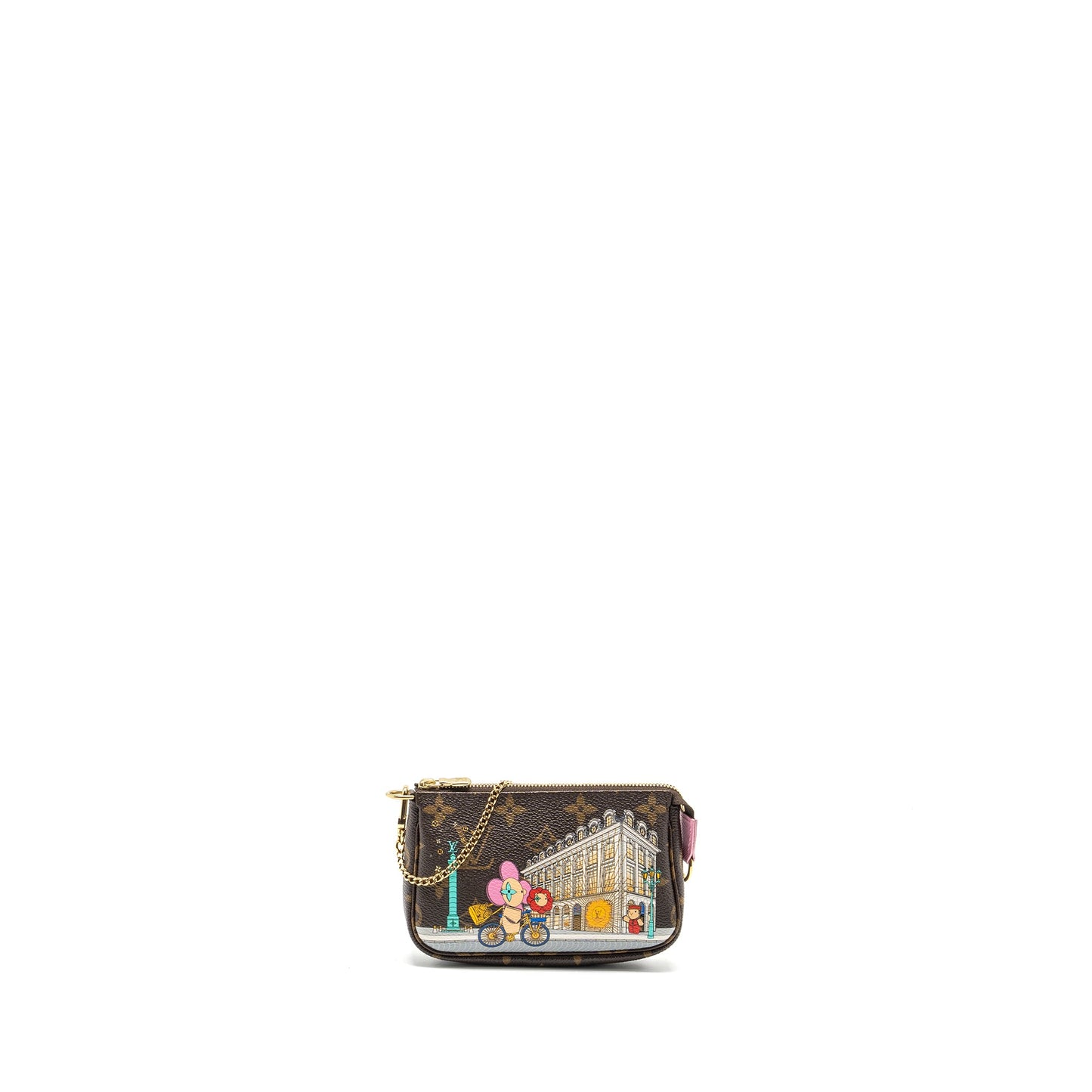 Louis Vuitton Mini Pochette Holiday Limited Print Monogram Canvas