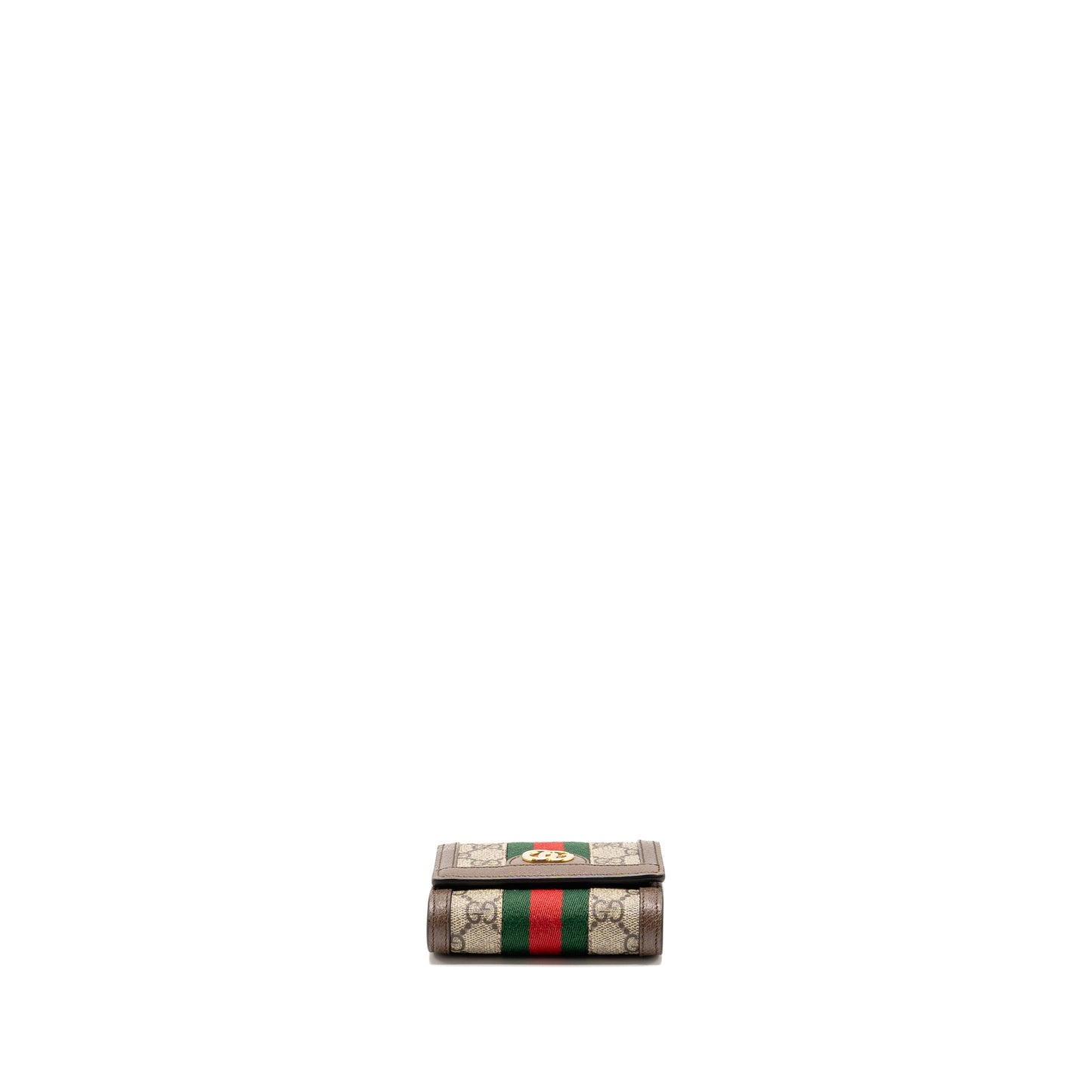 Gucci Ophidia compact wallet canvas / calfskin brown