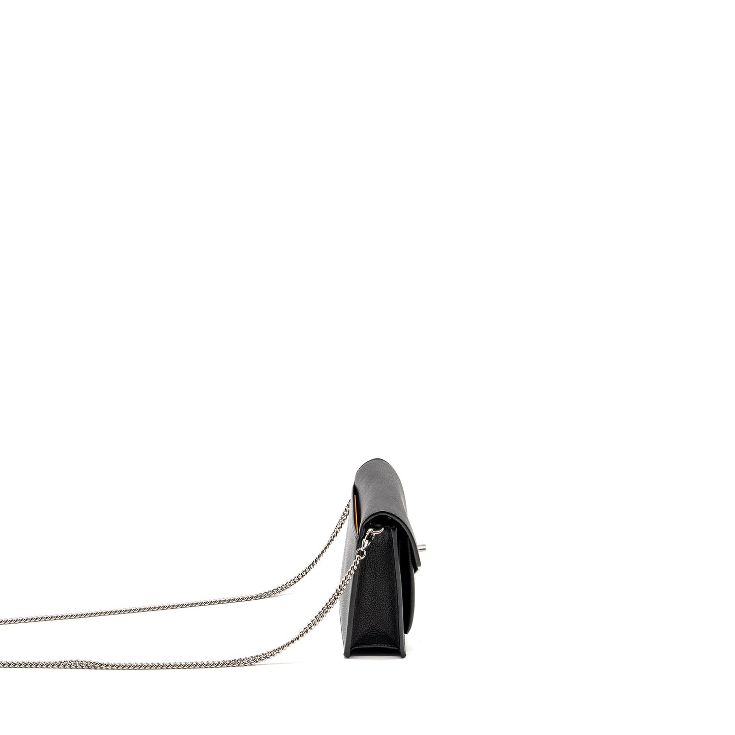 LOUIS VUITTON Mylockme Chain Pochette Calfskin Black