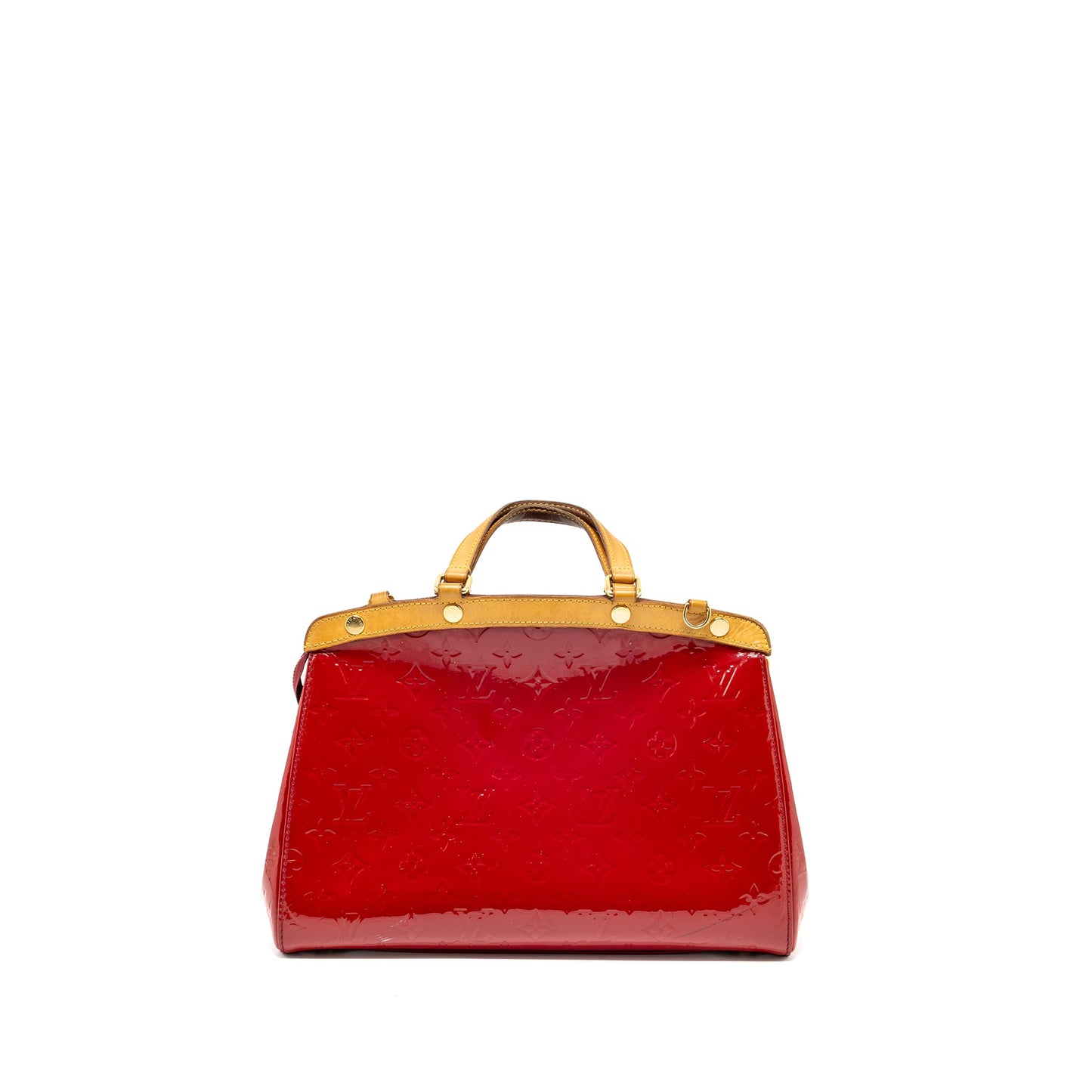 LOUIS VUITTON Vernis Brea Purse monogram Patent Rose Indian