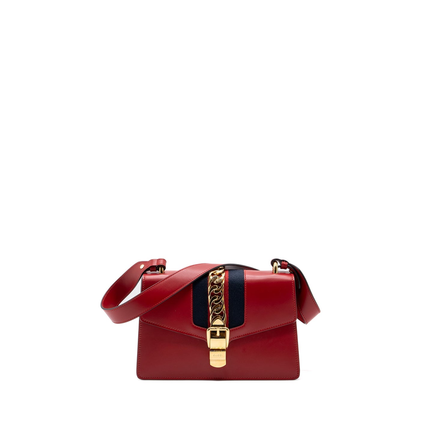 Gucci Sylvie Mini Purse calfskin red