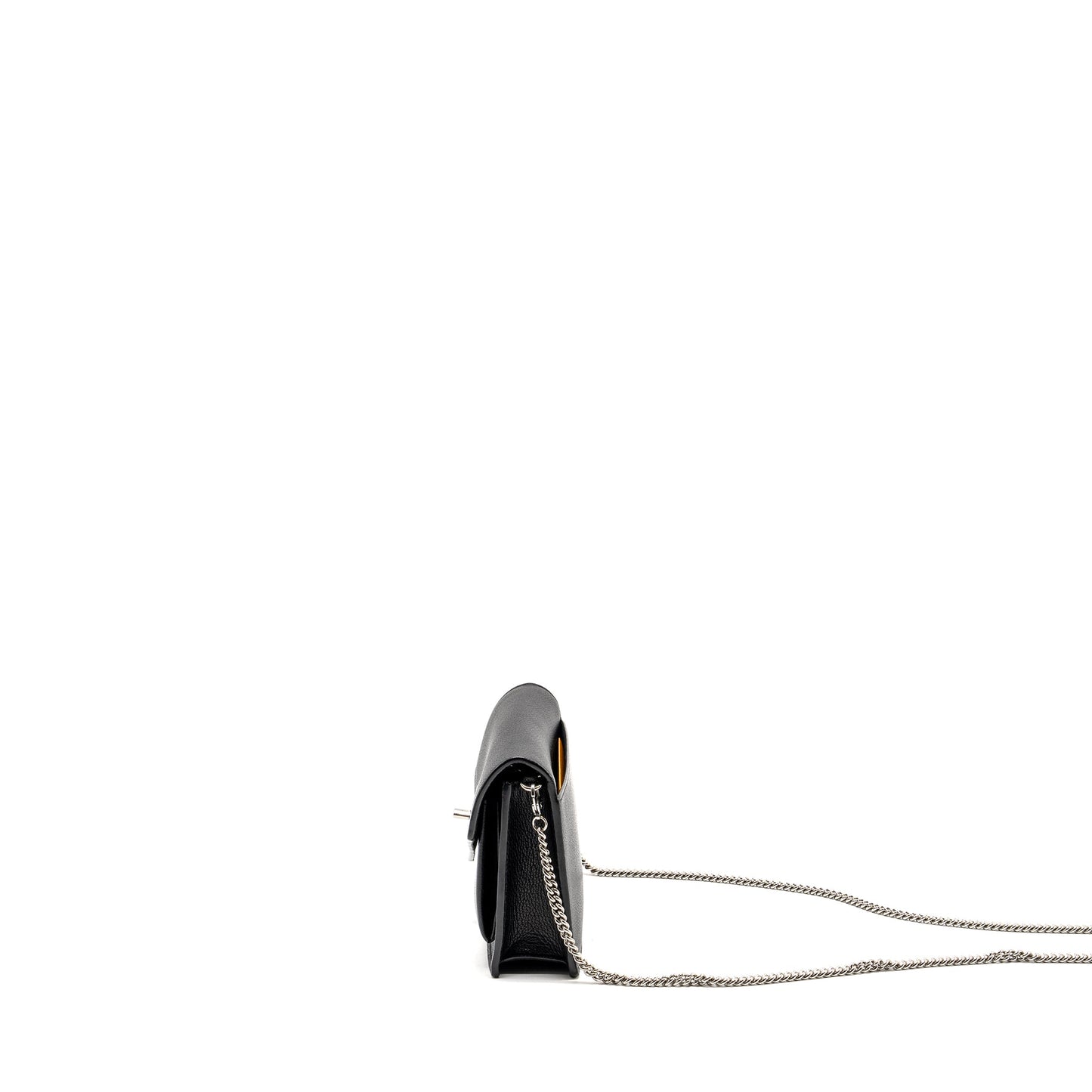 LOUIS VUITTON Mylockme Chain Pochette Calfskin Black
