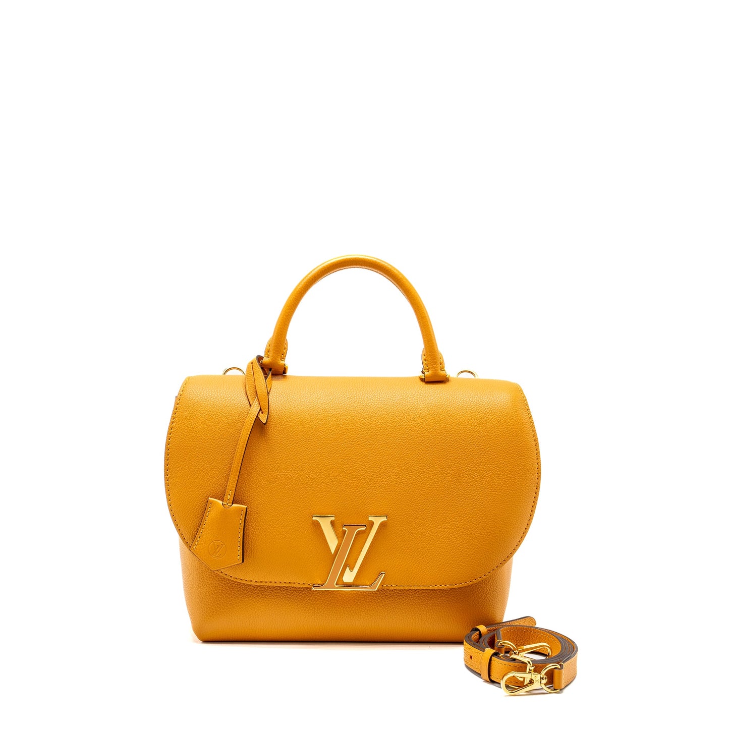 Louis Vuitton Top handle flap Purse calfskin yellow