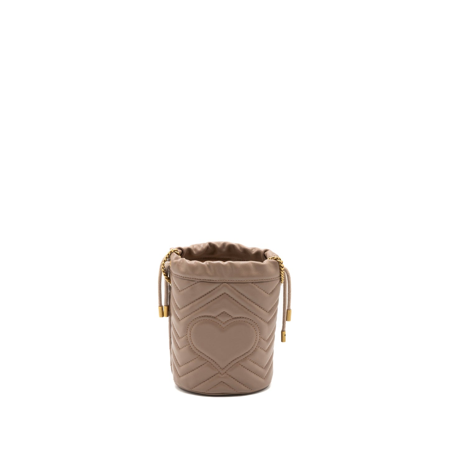 Gucci Marmont Mini Bucket Purse Beige