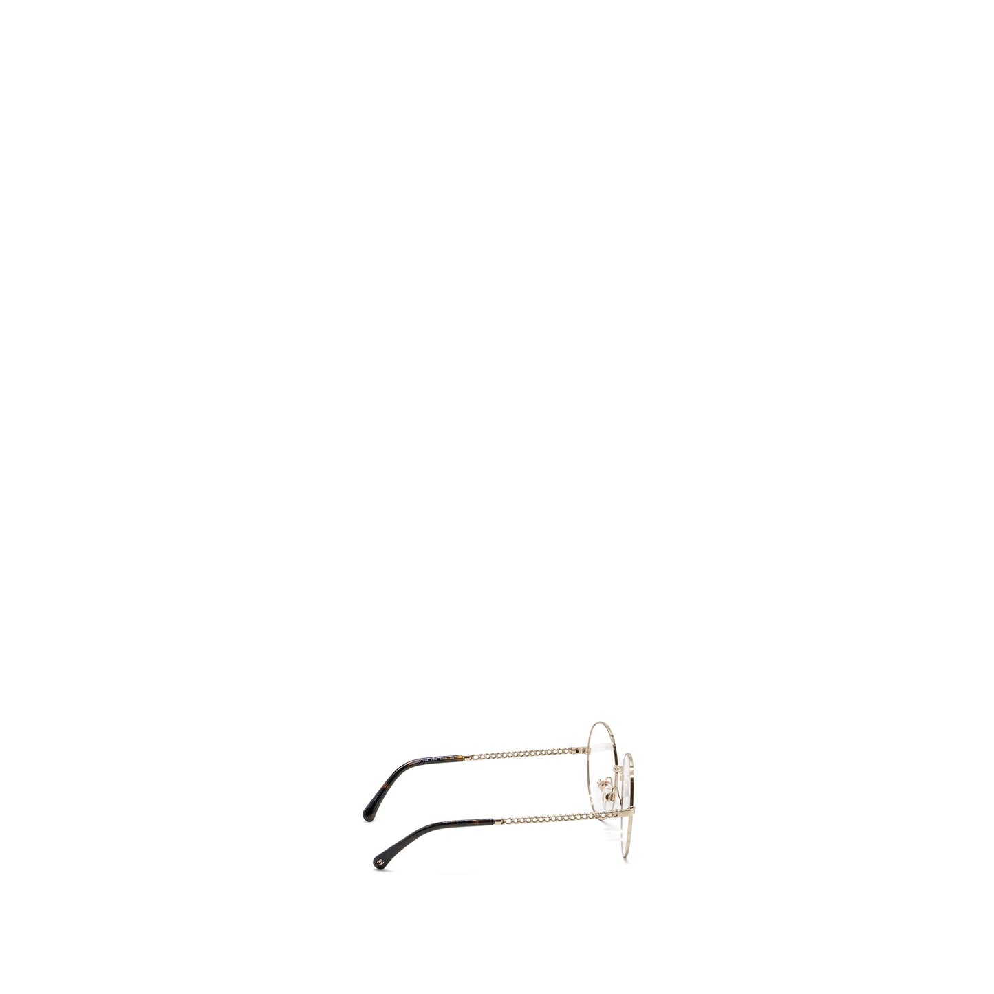 Chanel round glasses frames silver tone