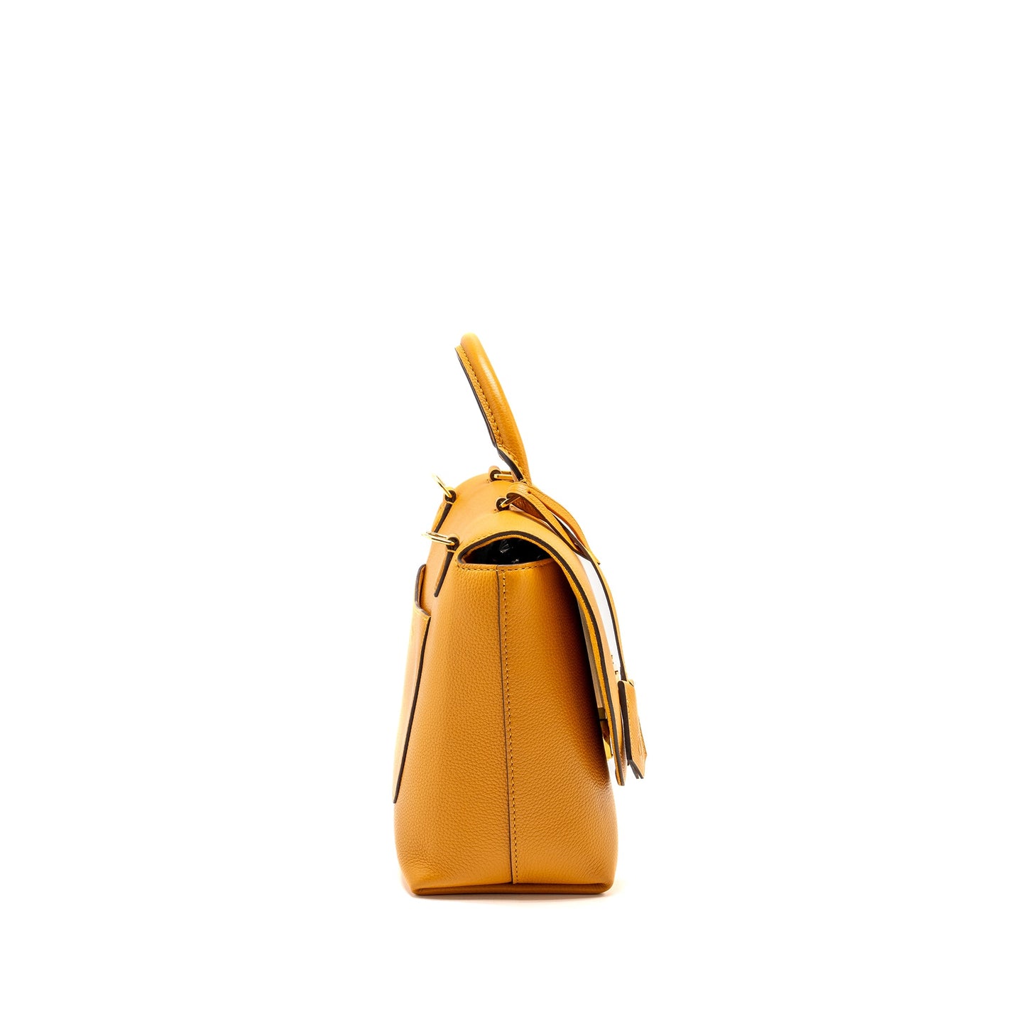 Louis Vuitton Top handle flap Purse calfskin yellow