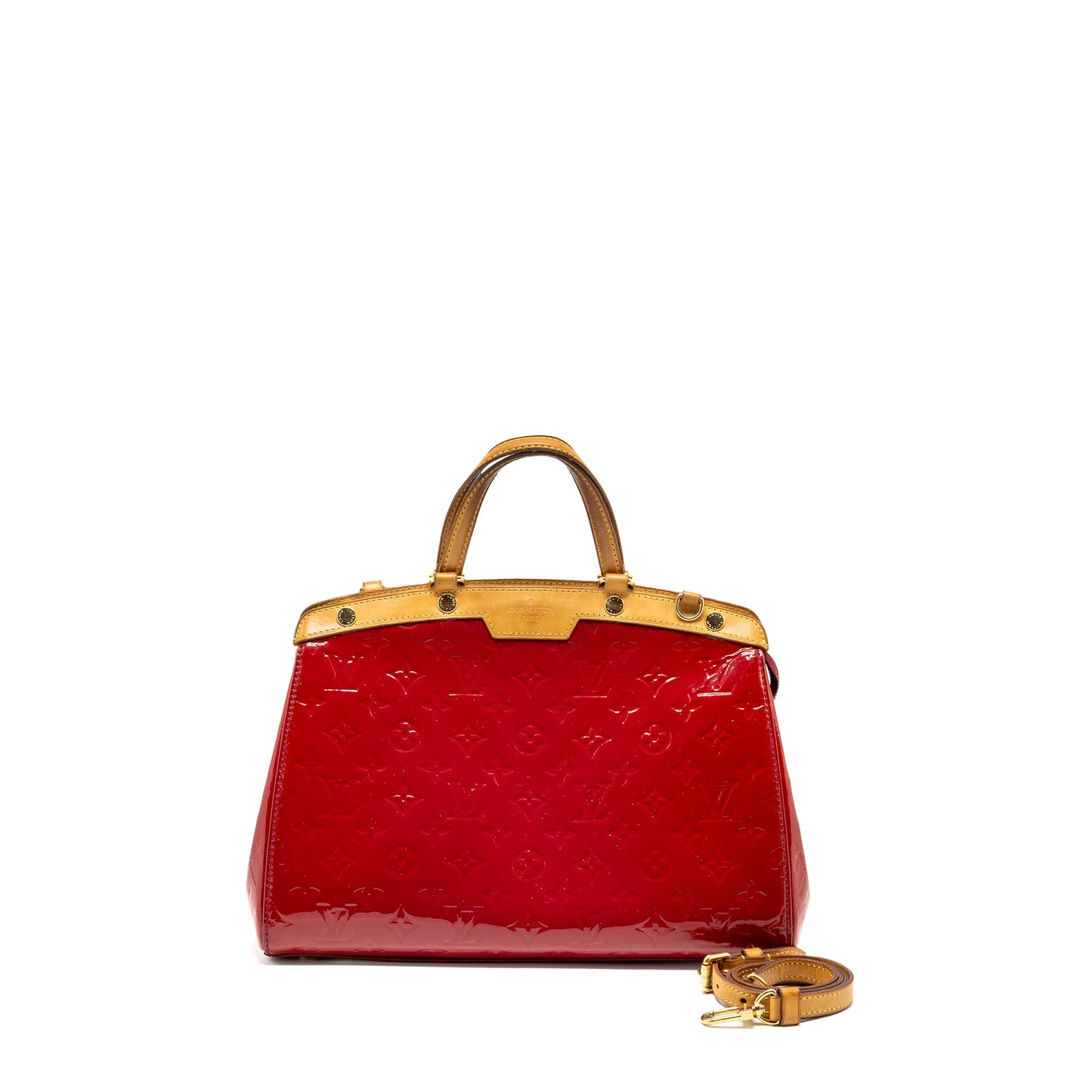 LOUIS VUITTON Vernis Brea Purse monogram Patent Rose Indian