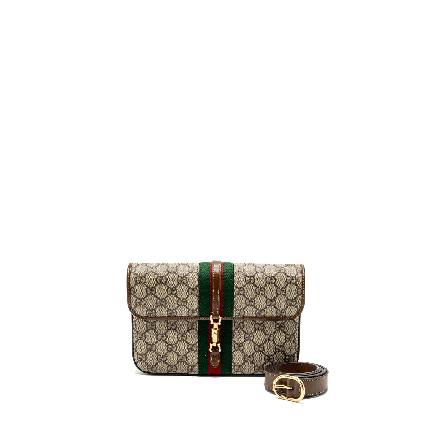 Gucci flap belt Purse supreme canvas